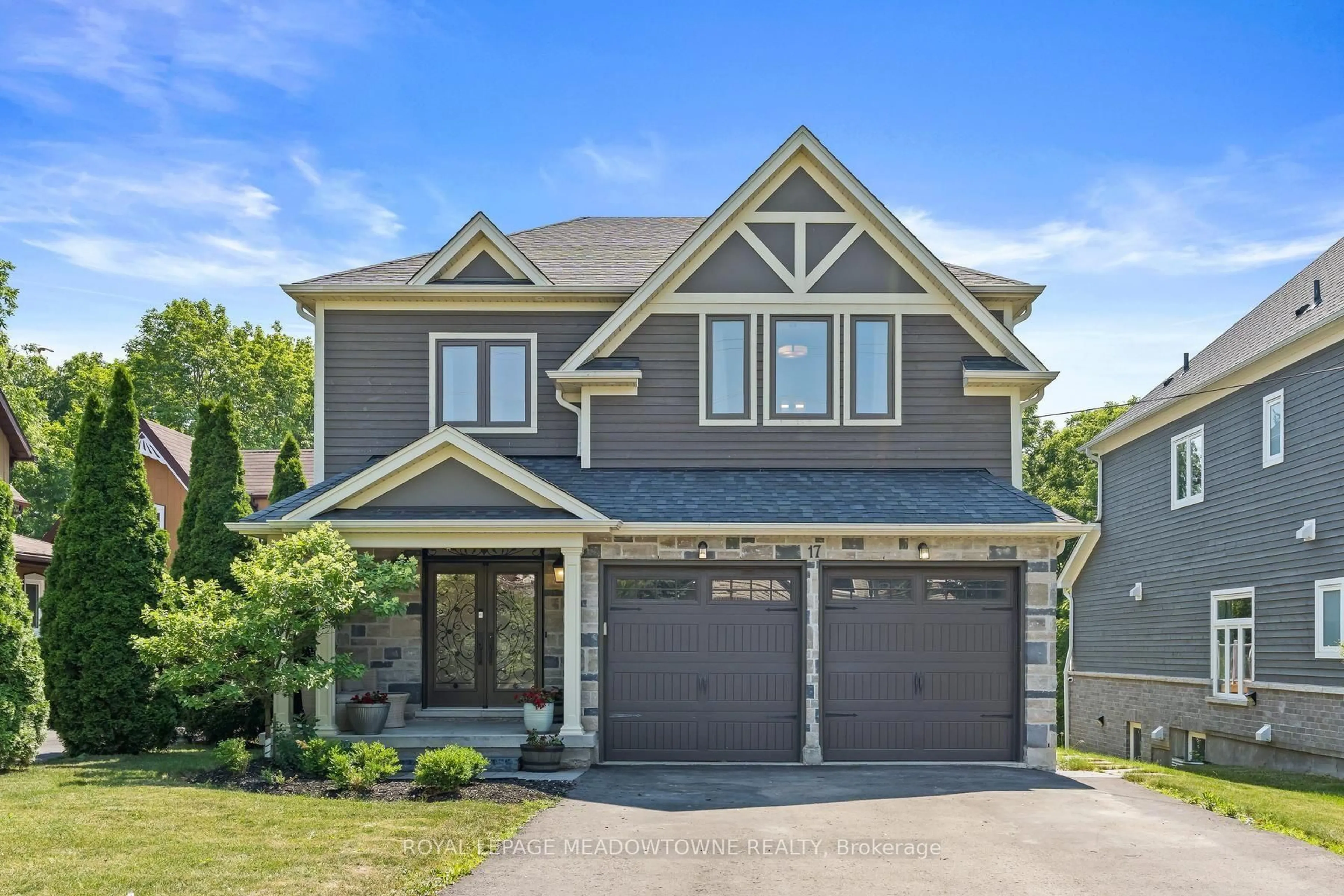 Home with brick exterior material, street for 17 Ontario St, Halton Hills Ontario L7G 3K5