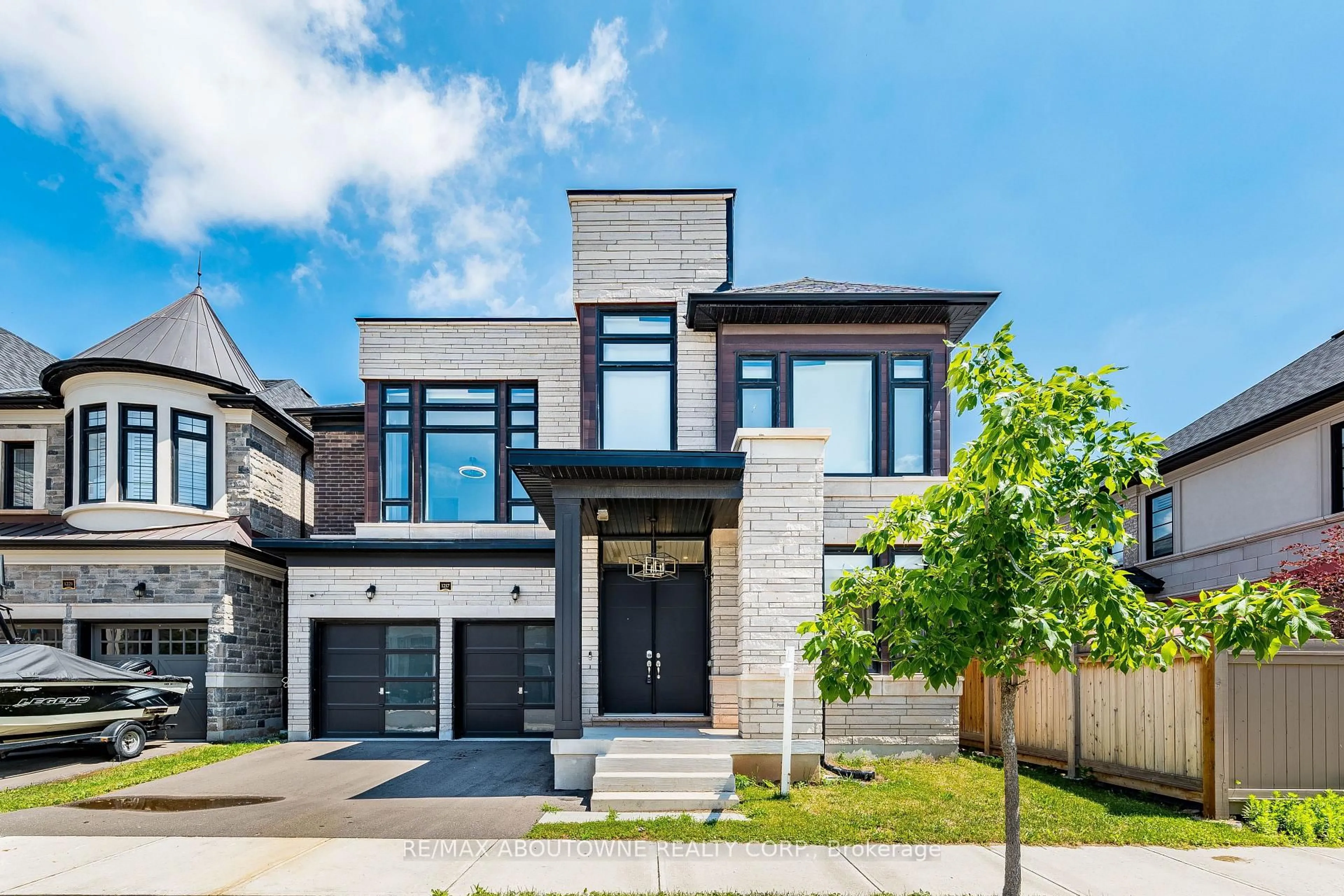 Home with brick exterior material, street for 1217 Ironbridge Rd, Oakville Ontario L6M 5M5