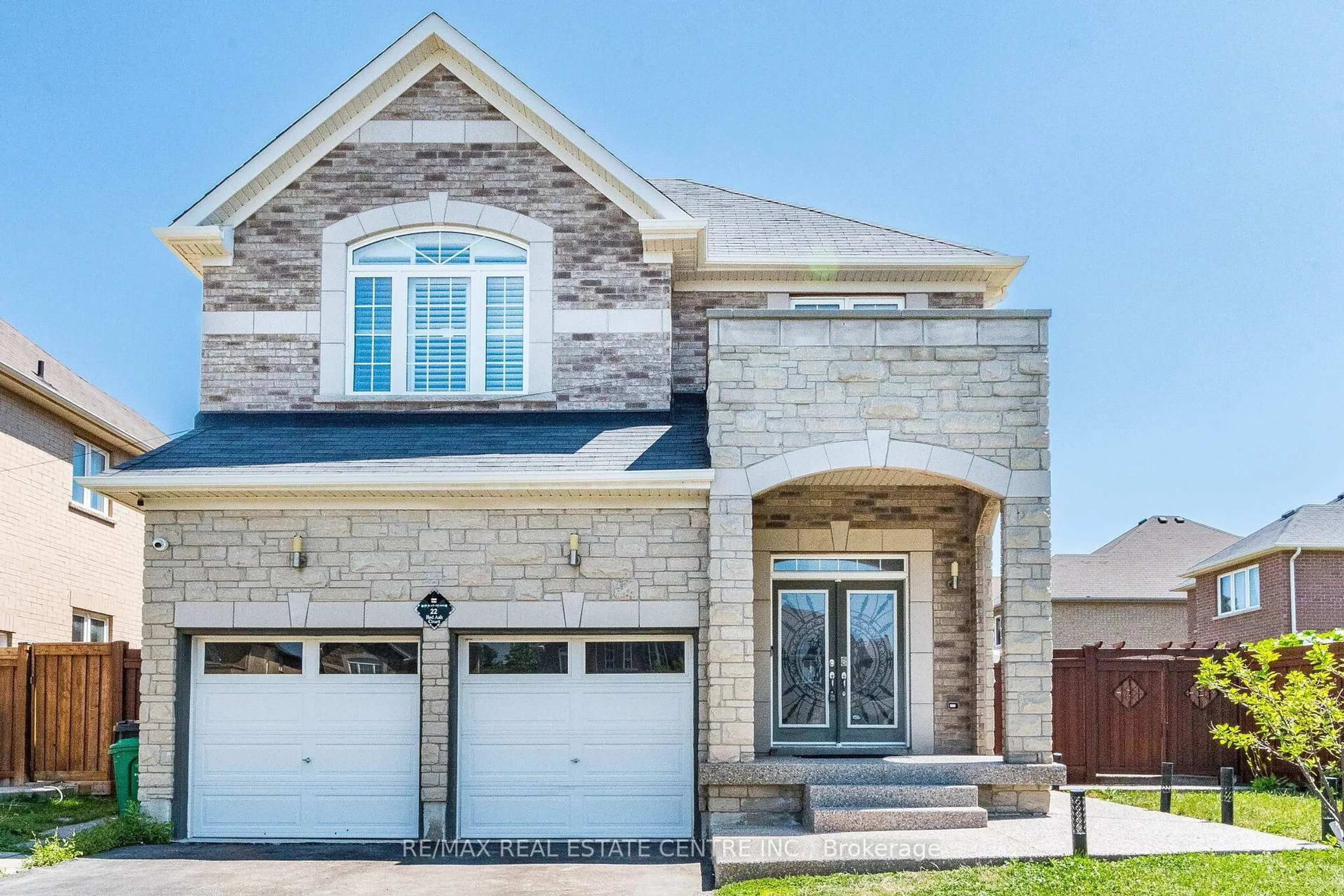 Home with brick exterior material, street for 22 Red Ash Crt, Brampton Ontario L6X 4N8