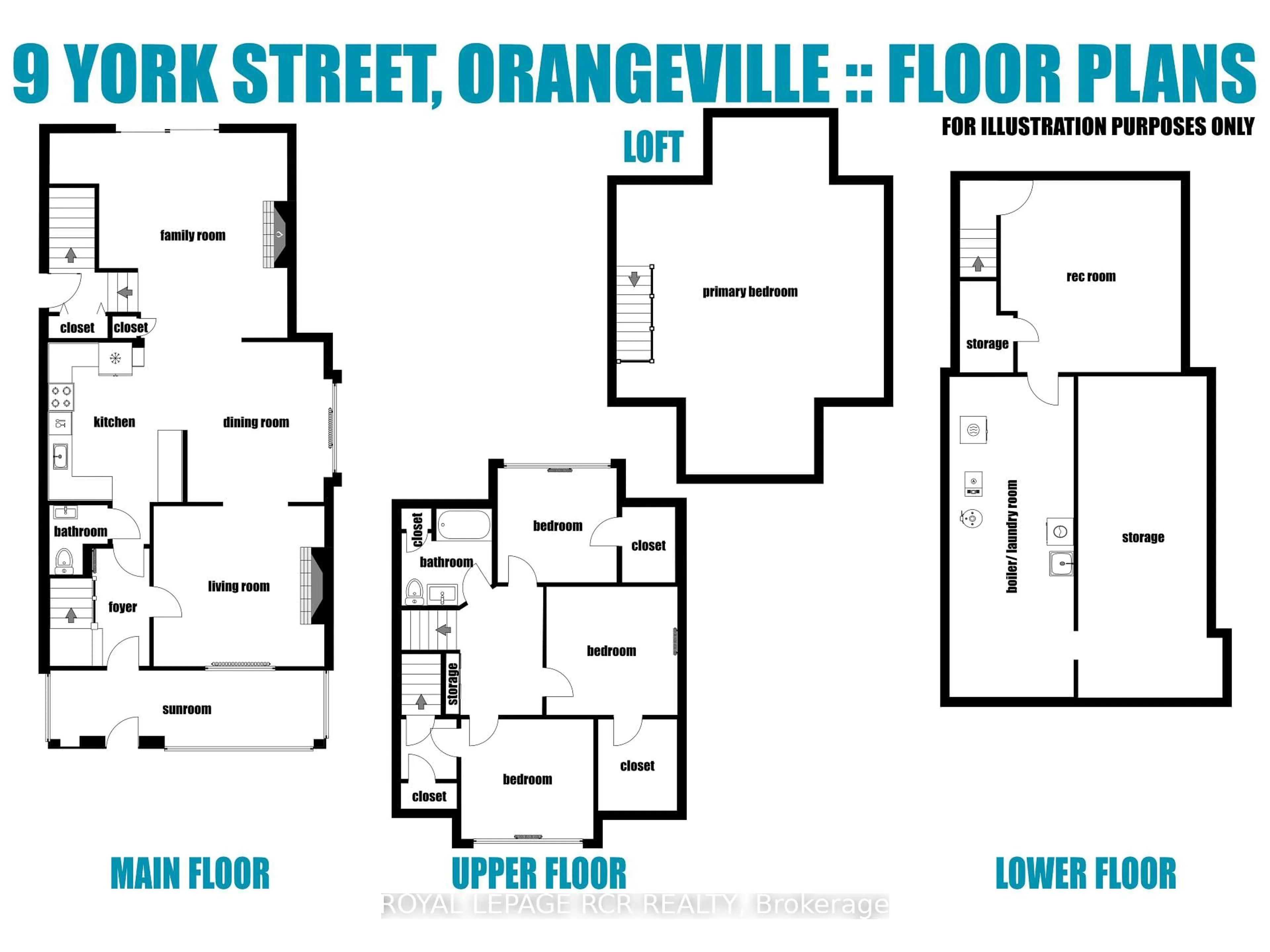 Floor plan for 9 York St, Orangeville Ontario L9W 1L7