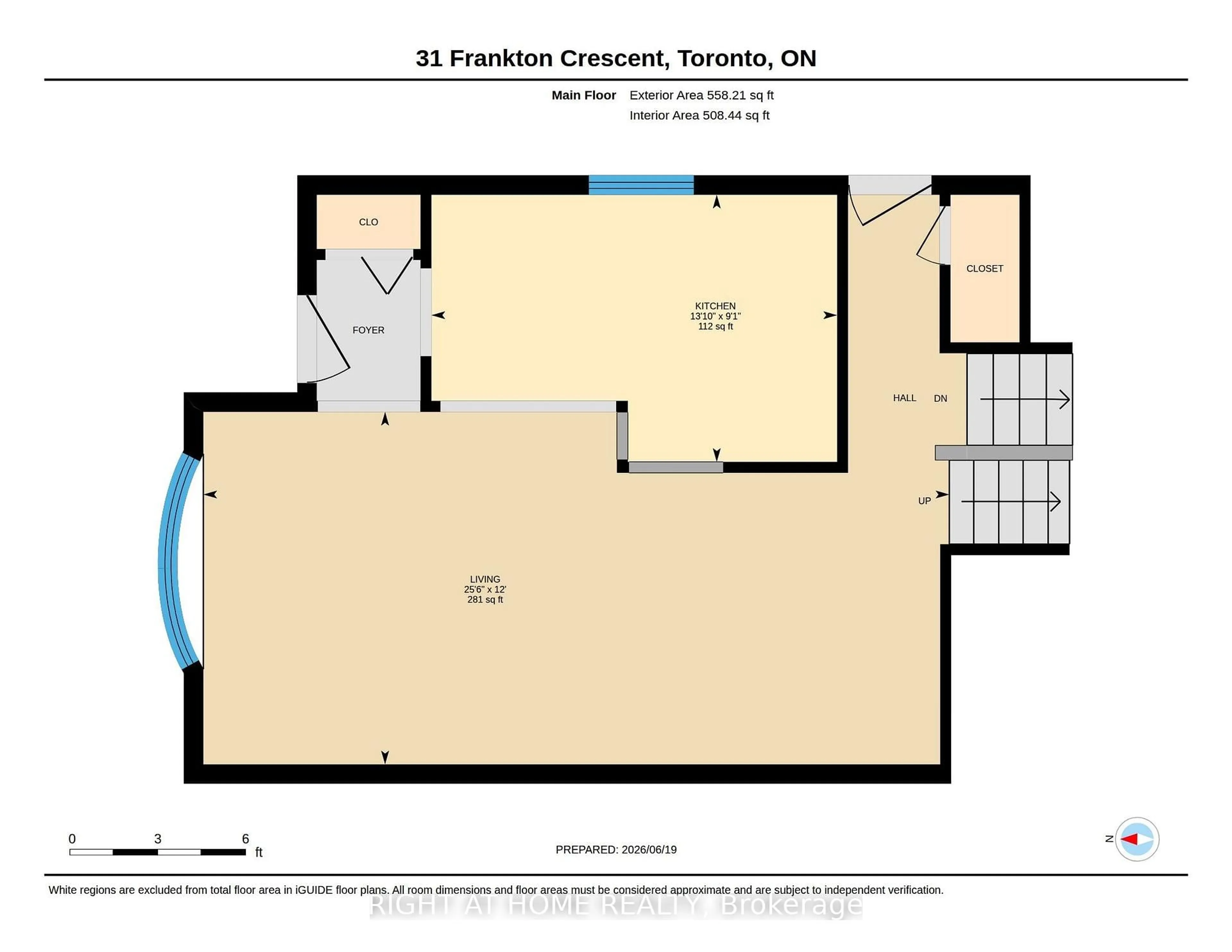 Floor plan for 31 Frankton Cres, Toronto Ontario M3J 1C2