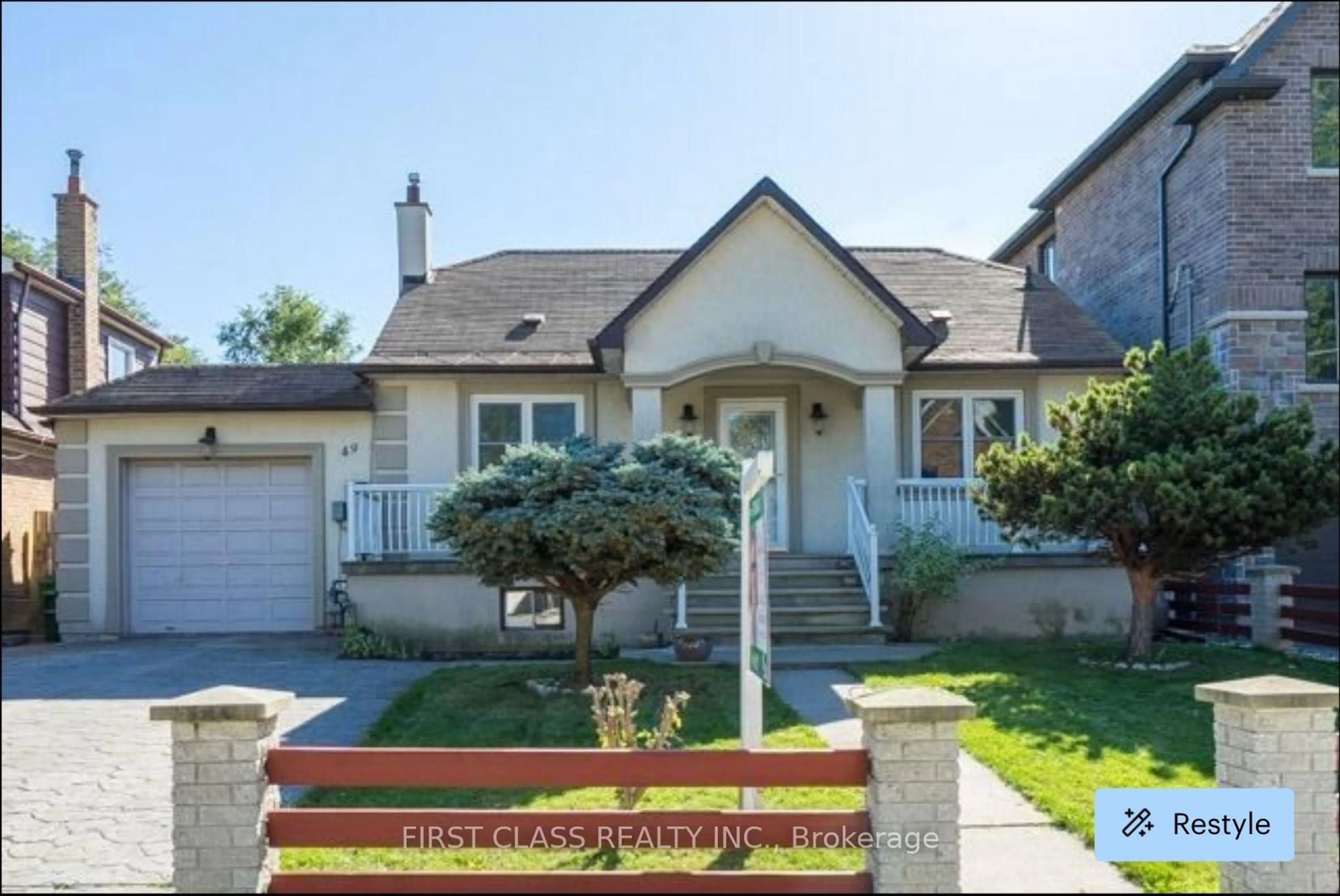 Home with vinyl exterior material, street for 49 Macdonald St, Toronto Ontario M8V 1Y3