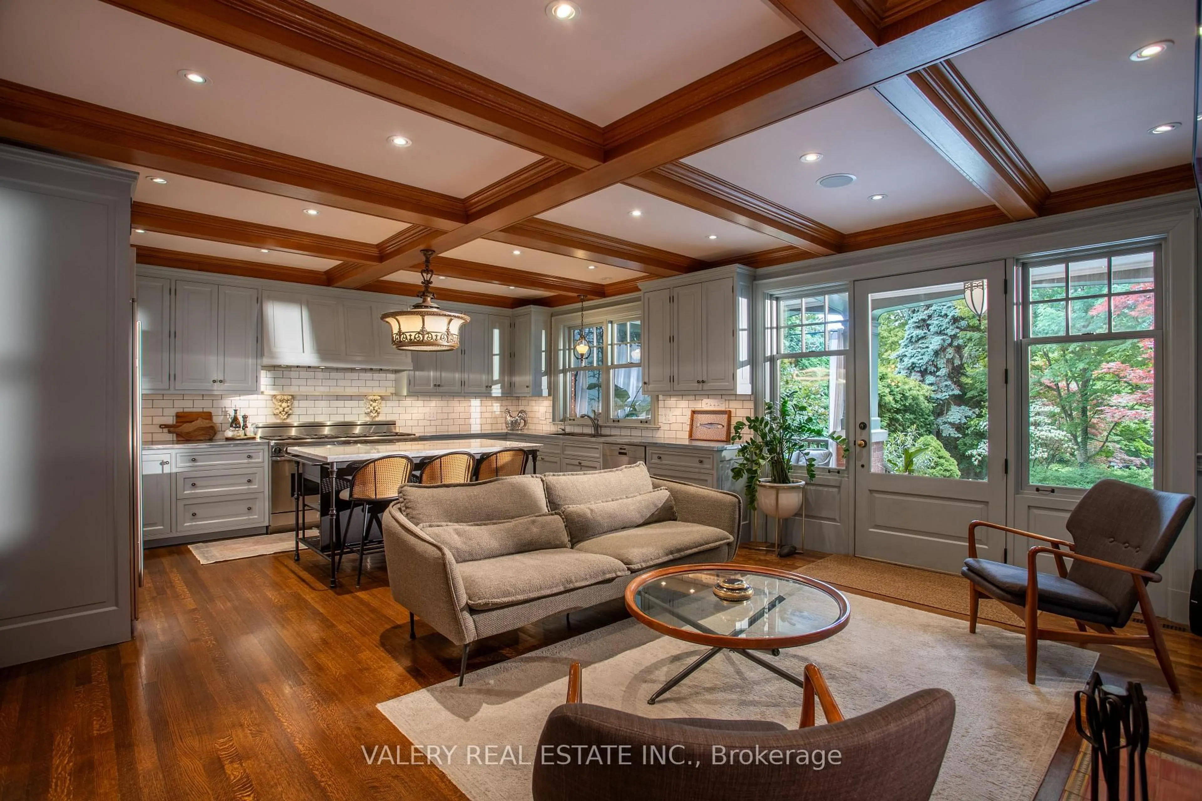Open concept kitchen, wood/laminate floor for 270 Indian Rd, Toronto Ontario M6R 2X2