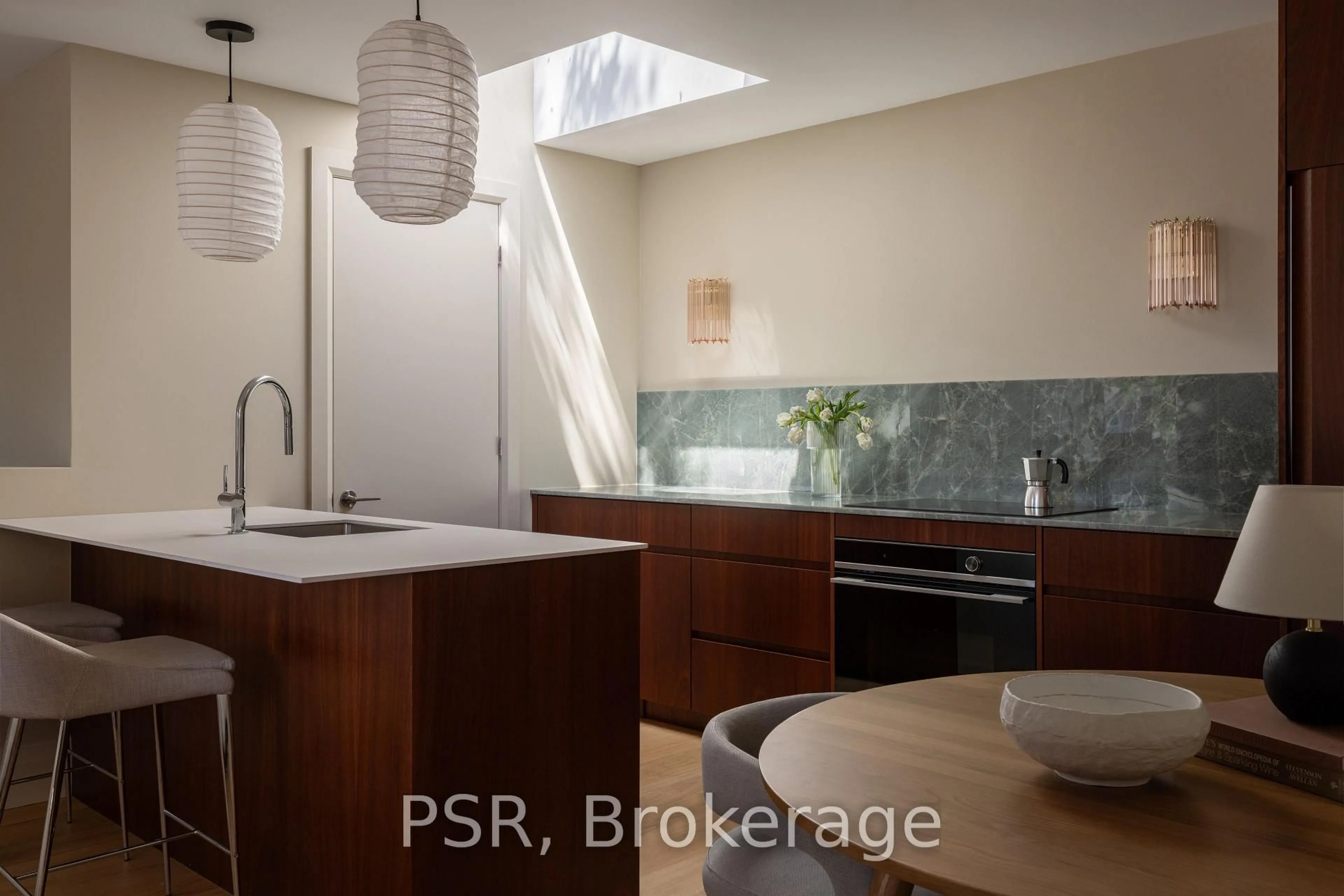 Contemporary kitchen, ceramic/tile floor for 157 Hallam St #D, Toronto Ontario M6H 1X3