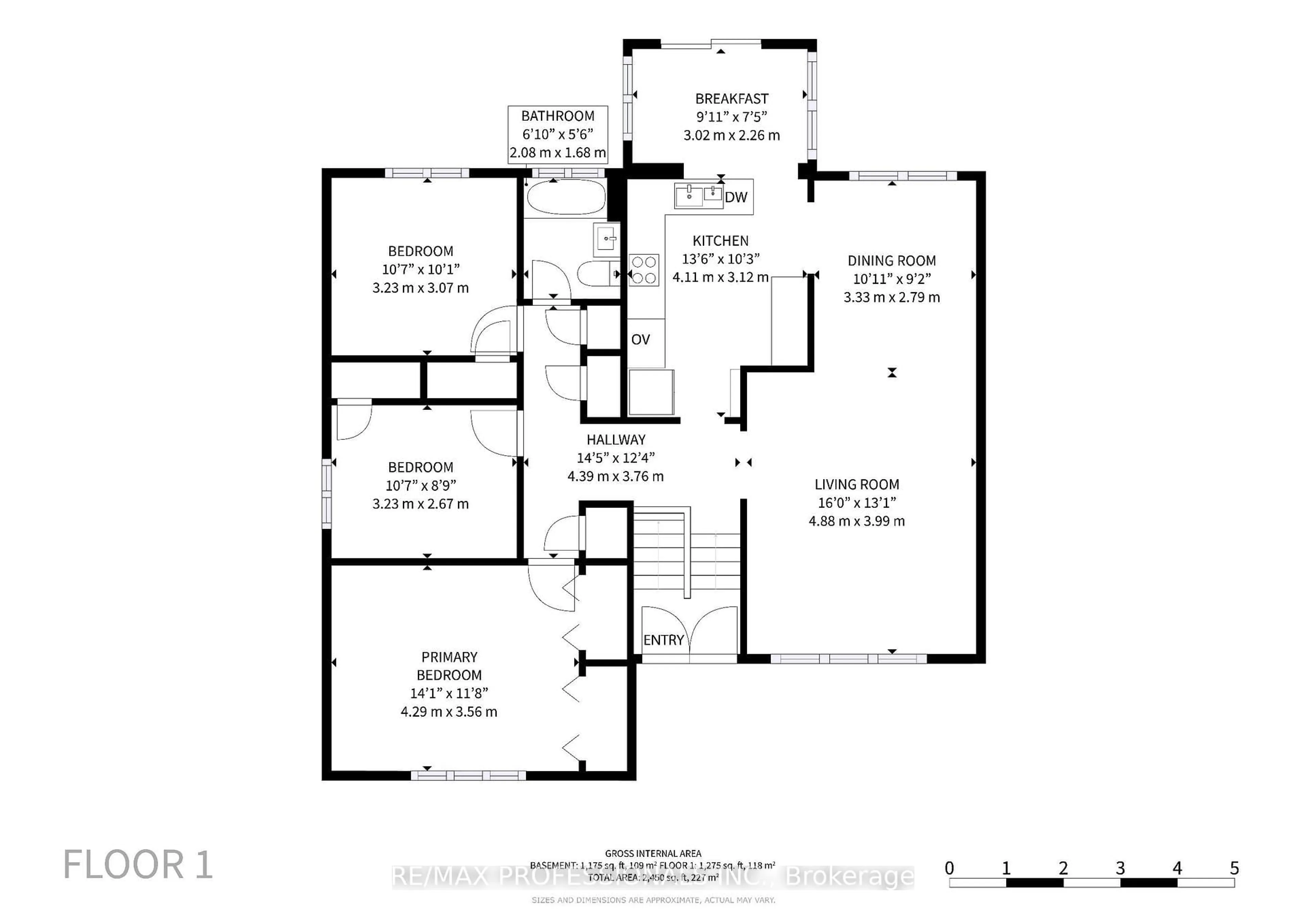 Floor plan for 24 Breadner Dr, Toronto Ontario M9R 3M4