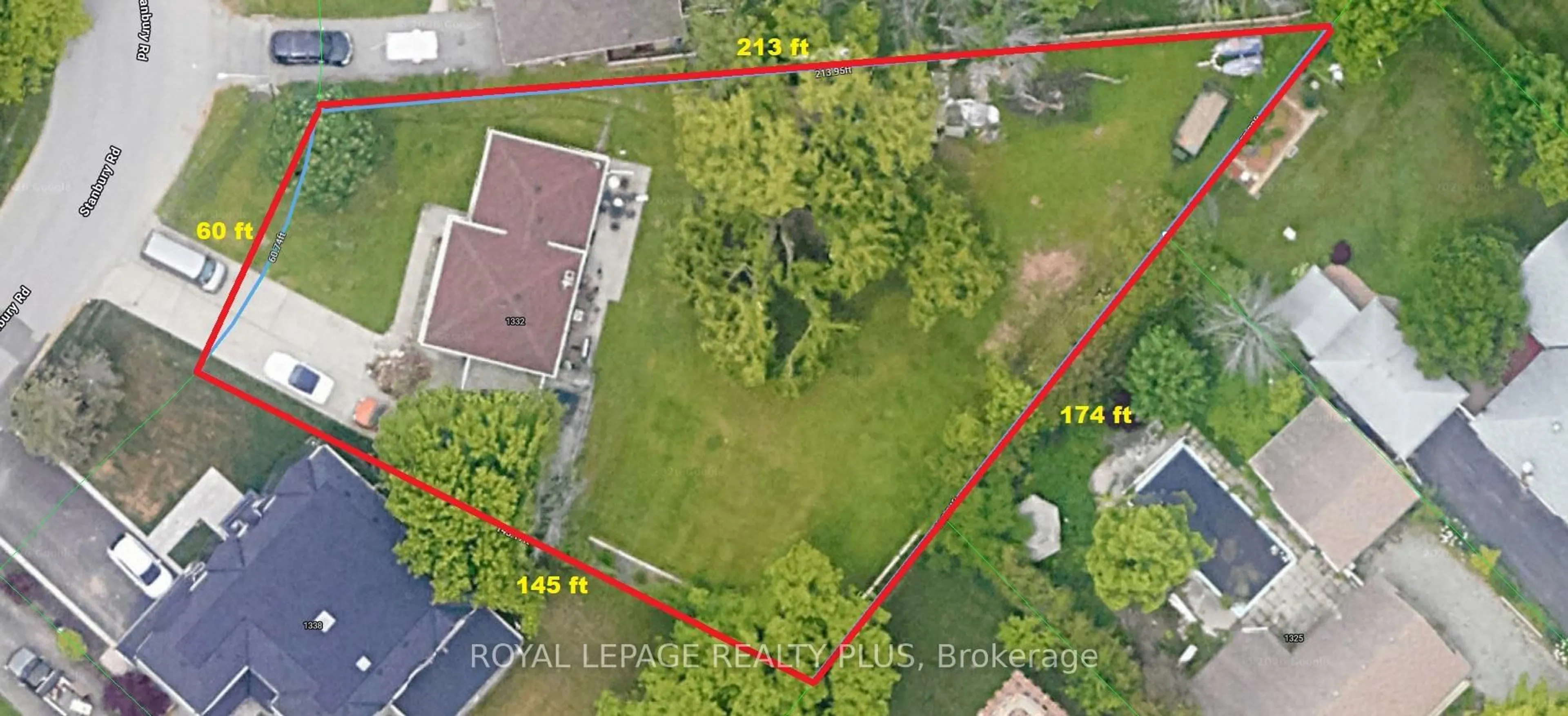 A pic from outside/outdoor area/front of a property/back of a property/a pic from drone, street for 1332 Stanbury Rd, Oakville Ontario L6L 2J4