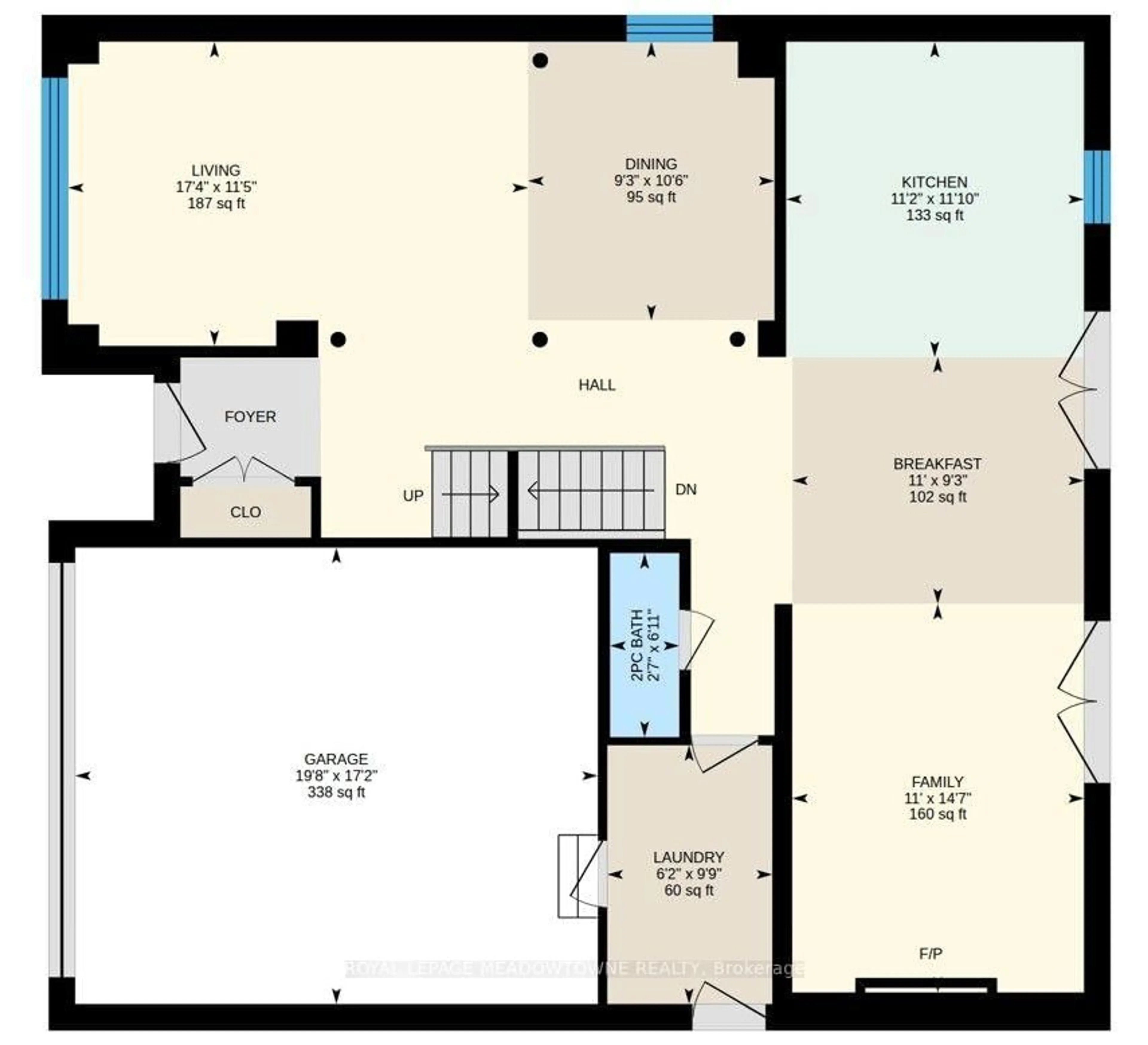 Floor plan for 608 Moorelands Cres, Milton Ontario L9T 4B5