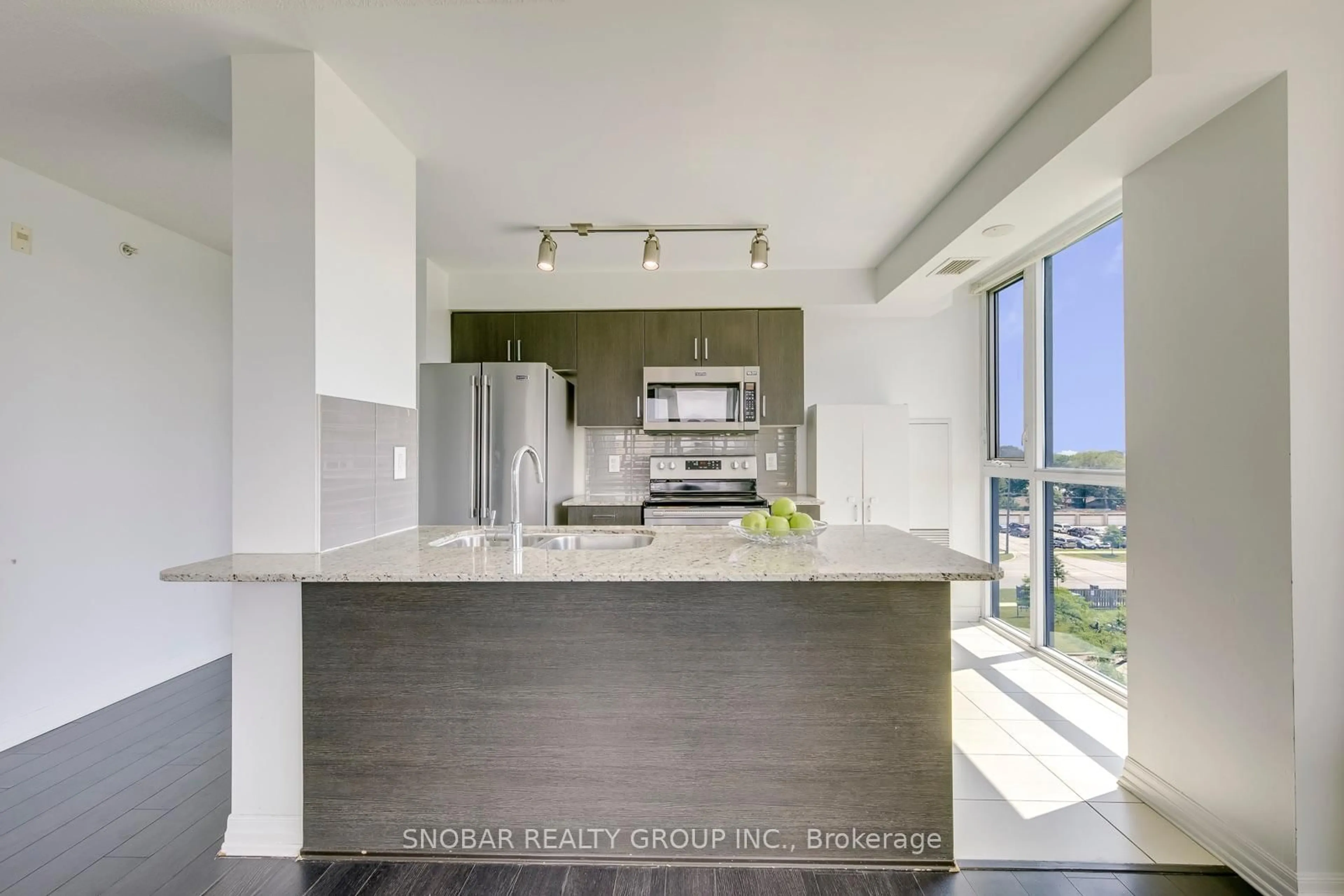 Open concept kitchen, unknown for 80 Esther Lorrie Dr #618, Toronto Ontario M9W 0C6