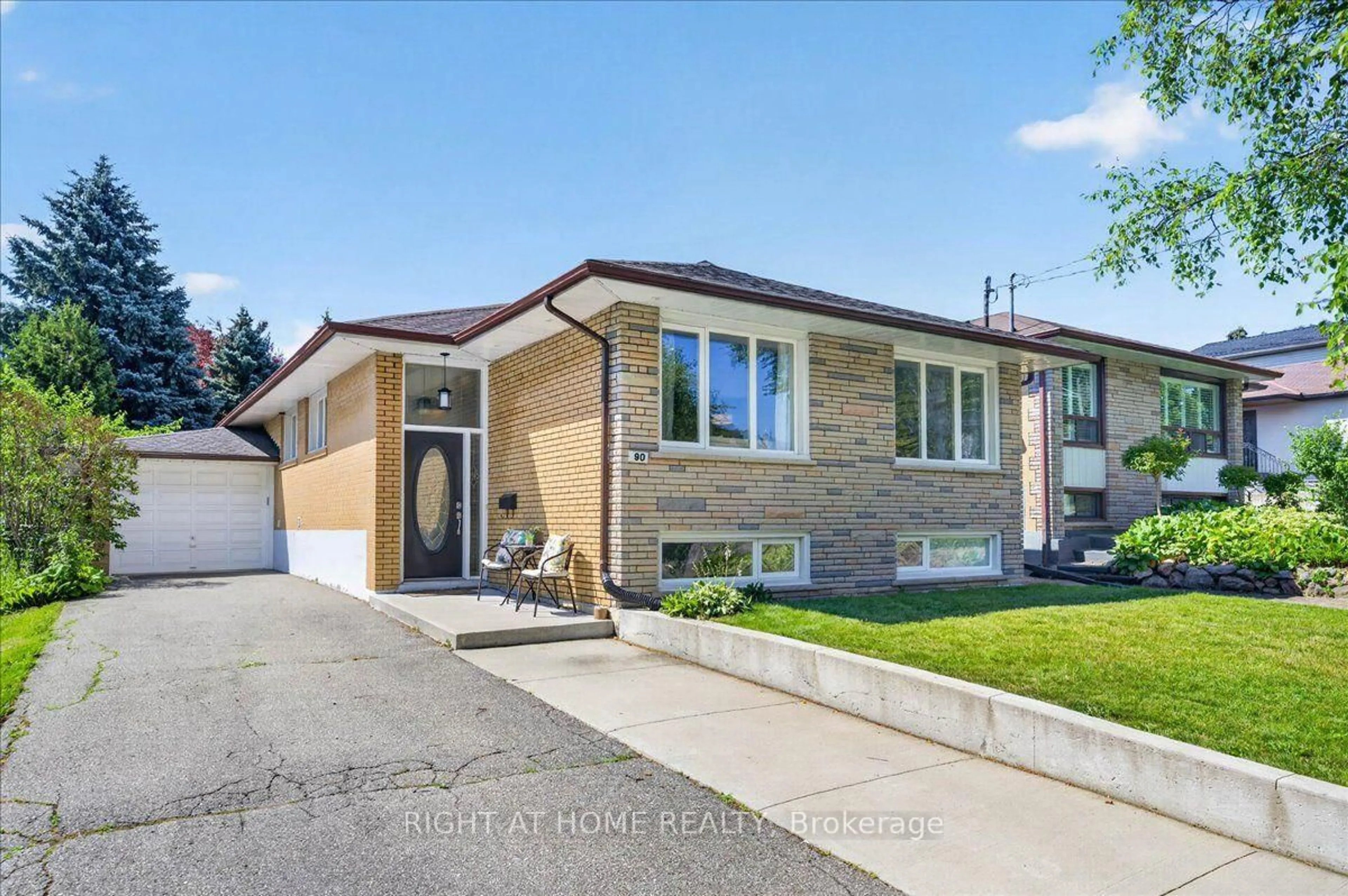 Home with brick exterior material, street for 90 Renault Cres, Toronto Ontario M9P 1J6
