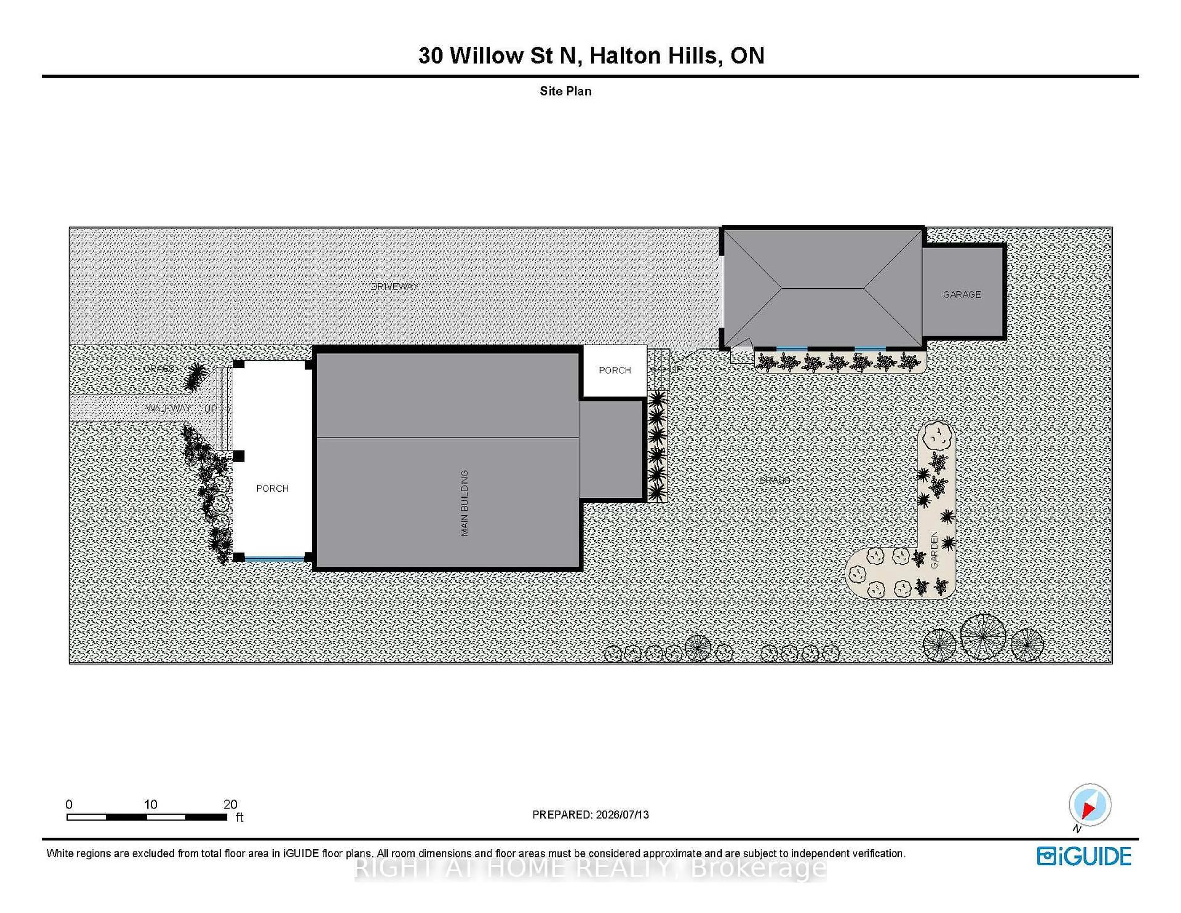 Floor plan for 30 Willow St, Halton Hills Ontario L7J 1Z7