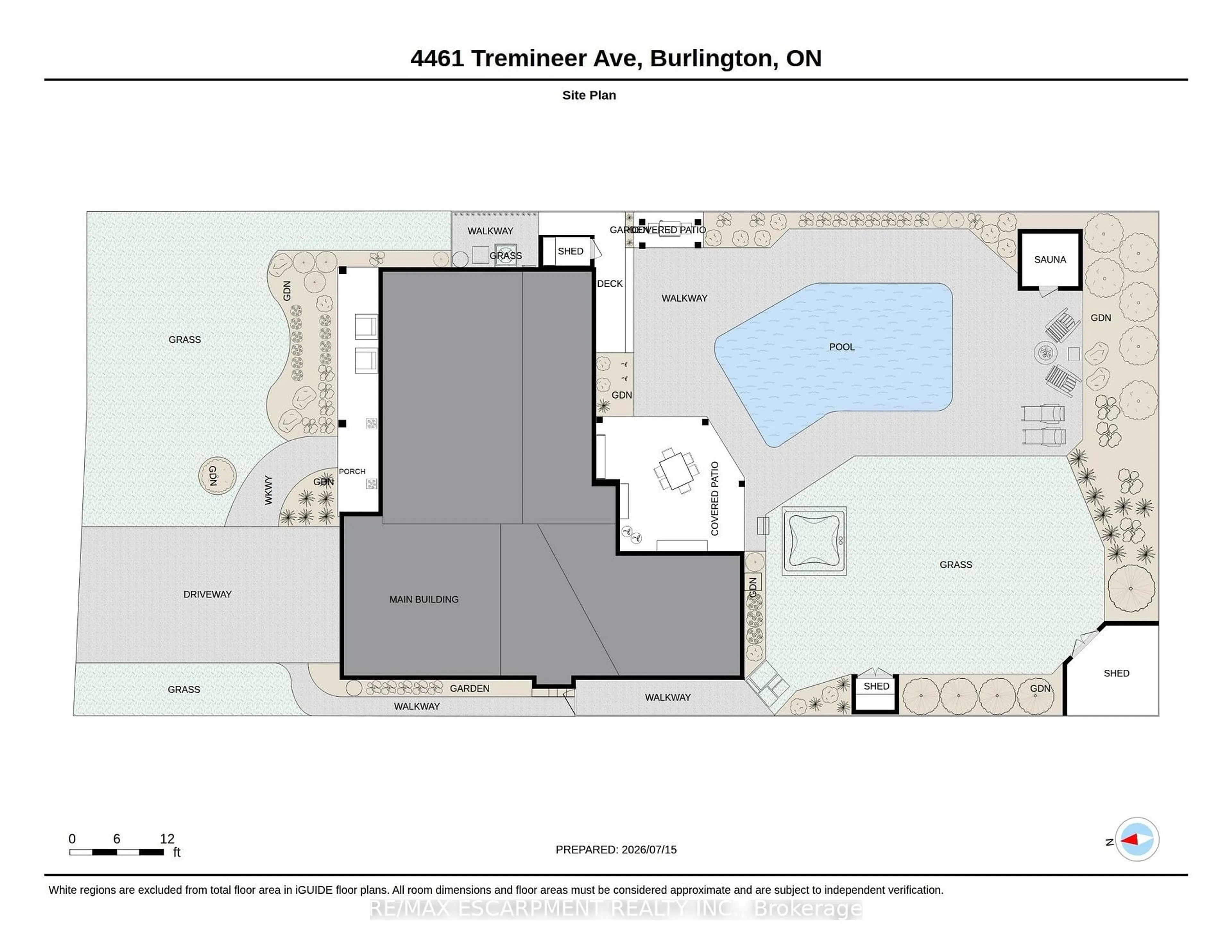Floor plan for 4461 Tremineer Ave, Burlington Ontario L7L 1H8