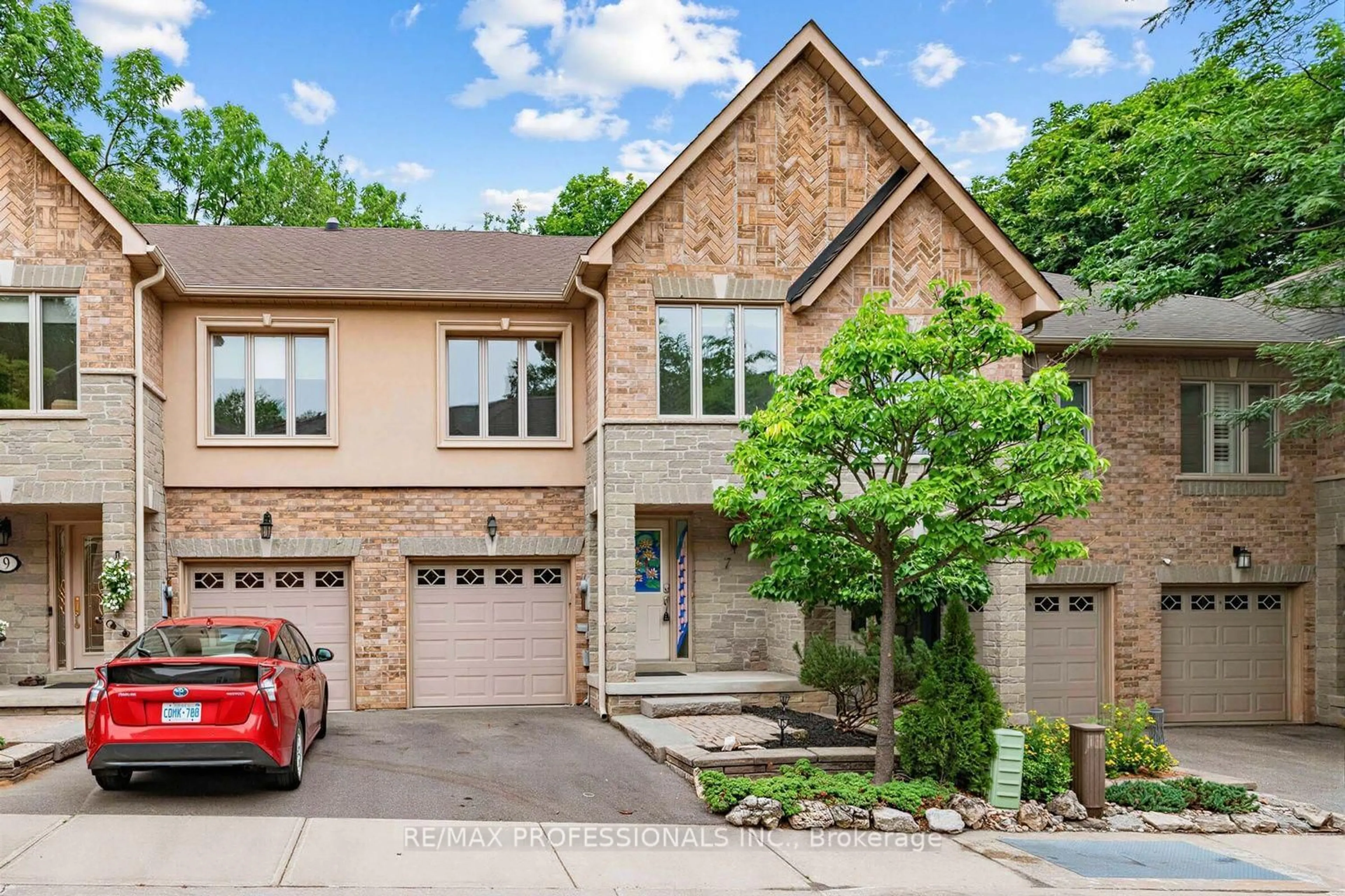 Home with brick exterior material, street for 7 Briarly Lane, Toronto Ontario M9A 5E7