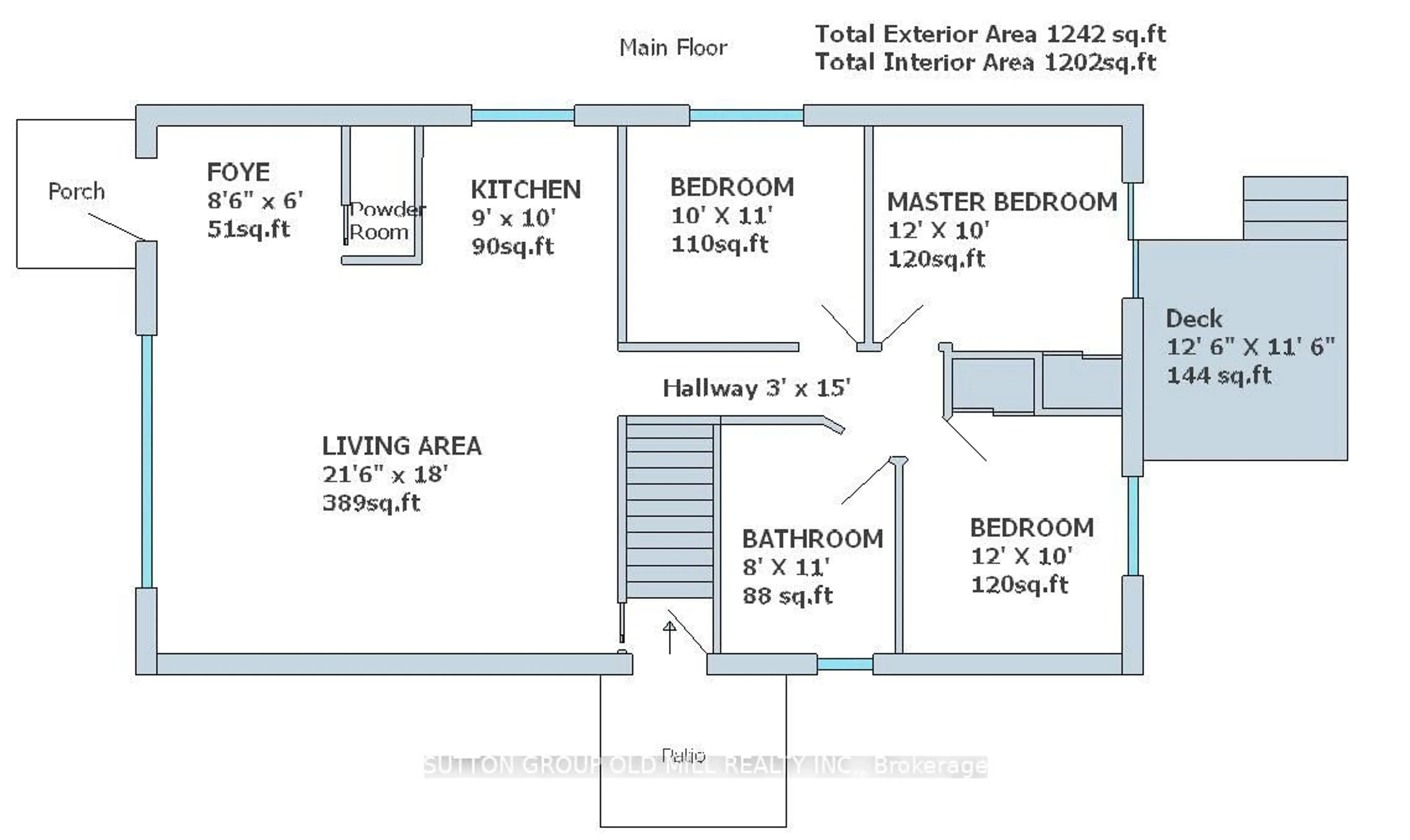 Floor plan for 23 Moore Park Cres, Halton Hills Ontario L7G 2T3