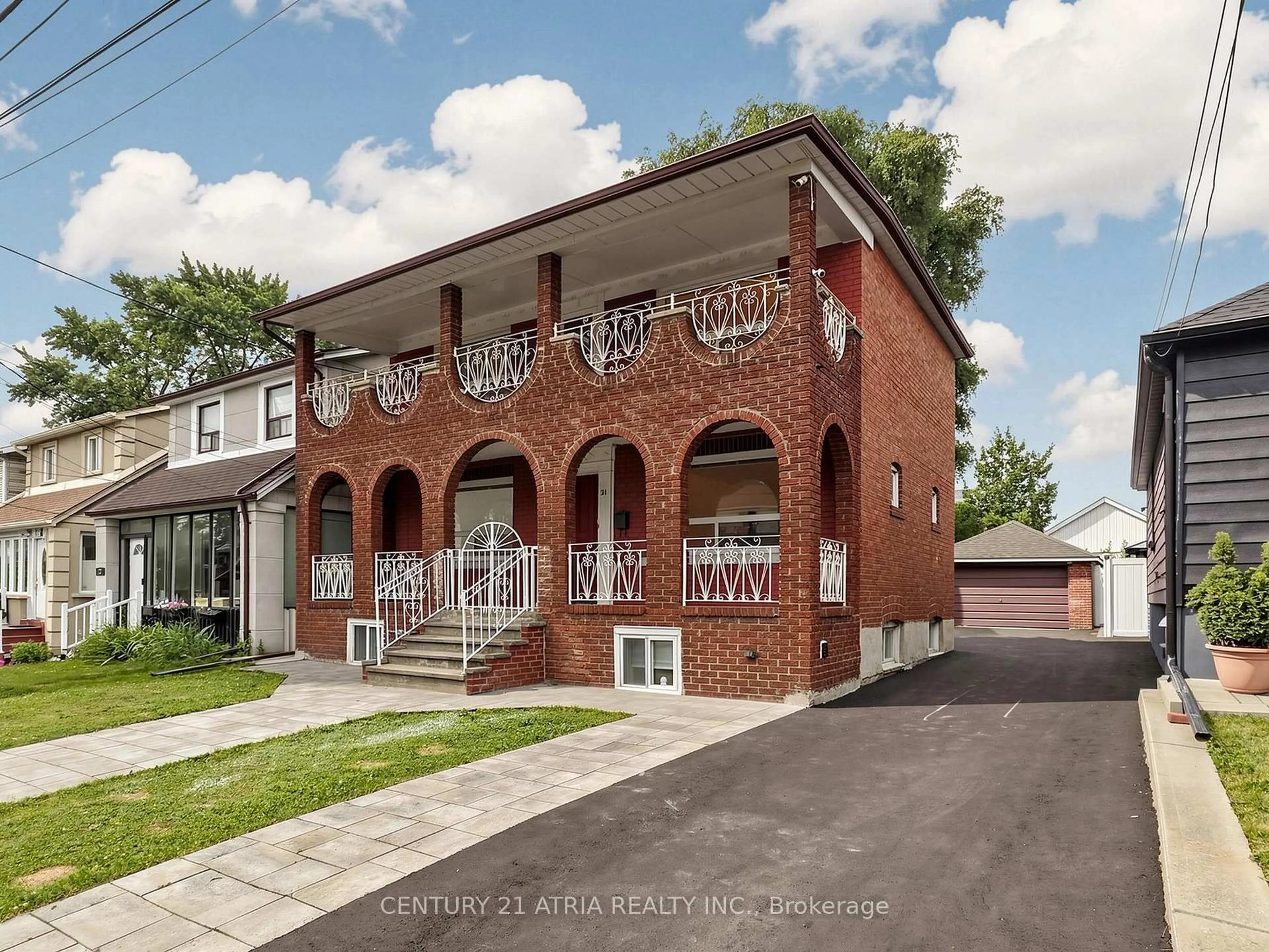 Home with brick exterior material, street for 21 Mahoney Ave, Toronto Ontario M6M 2H5