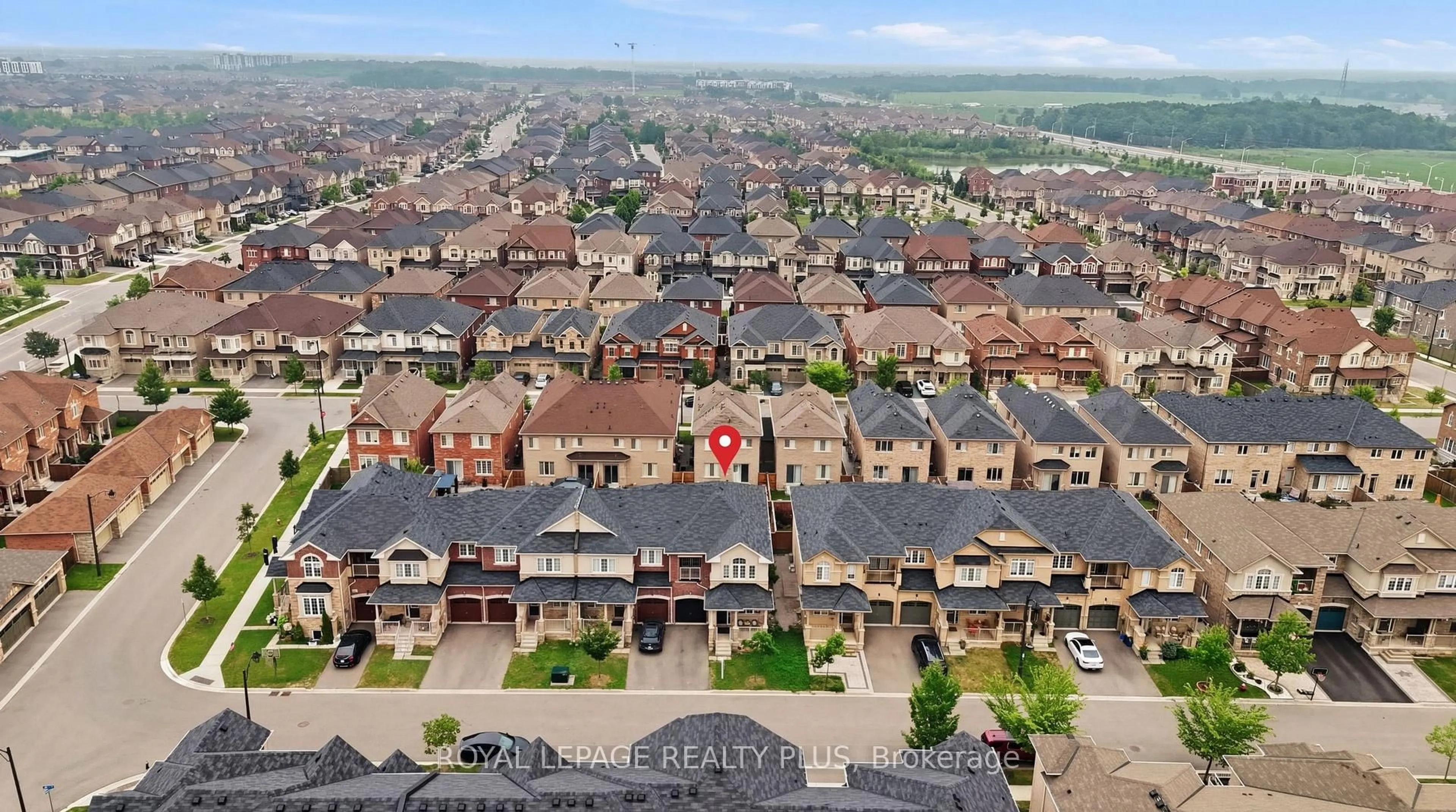 A pic from outside/outdoor area/front of a property/back of a property/a pic from drone, street for 1527 Carr Landing, Milton Ontario L9E 1H2