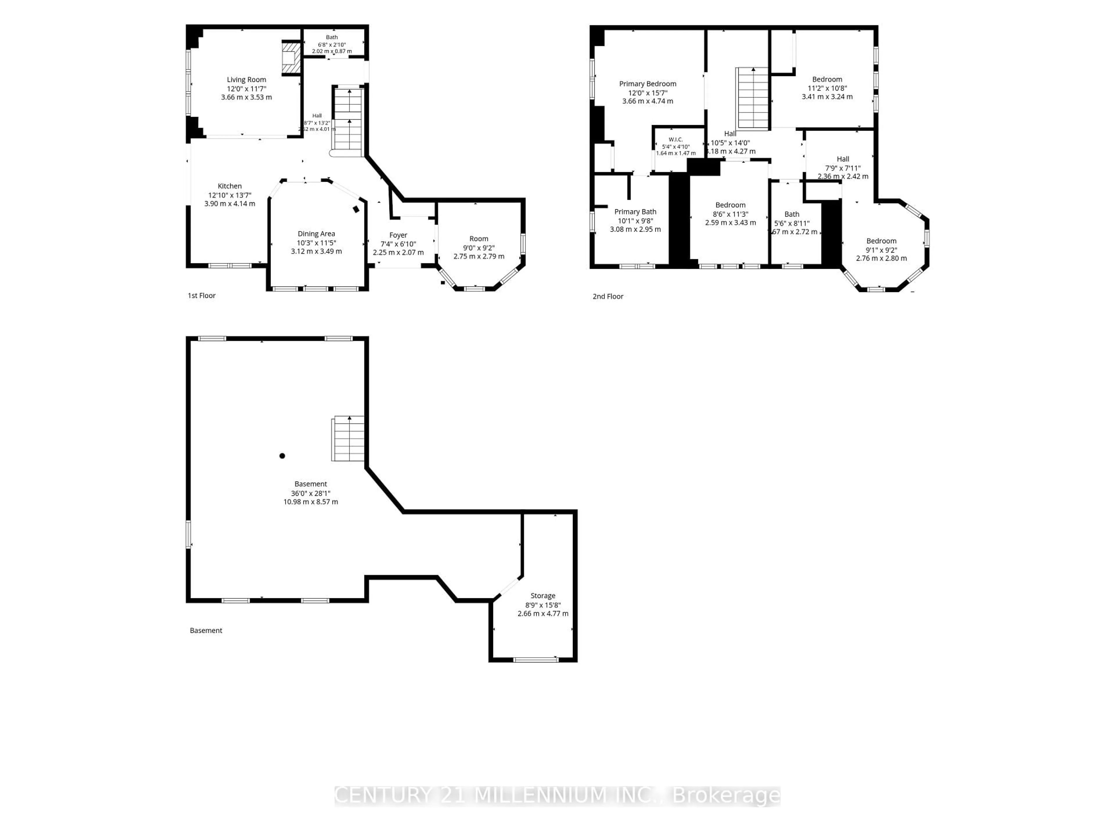 Floor plan for 36 Platform Cres, Brampton Ontario L7A 0W4