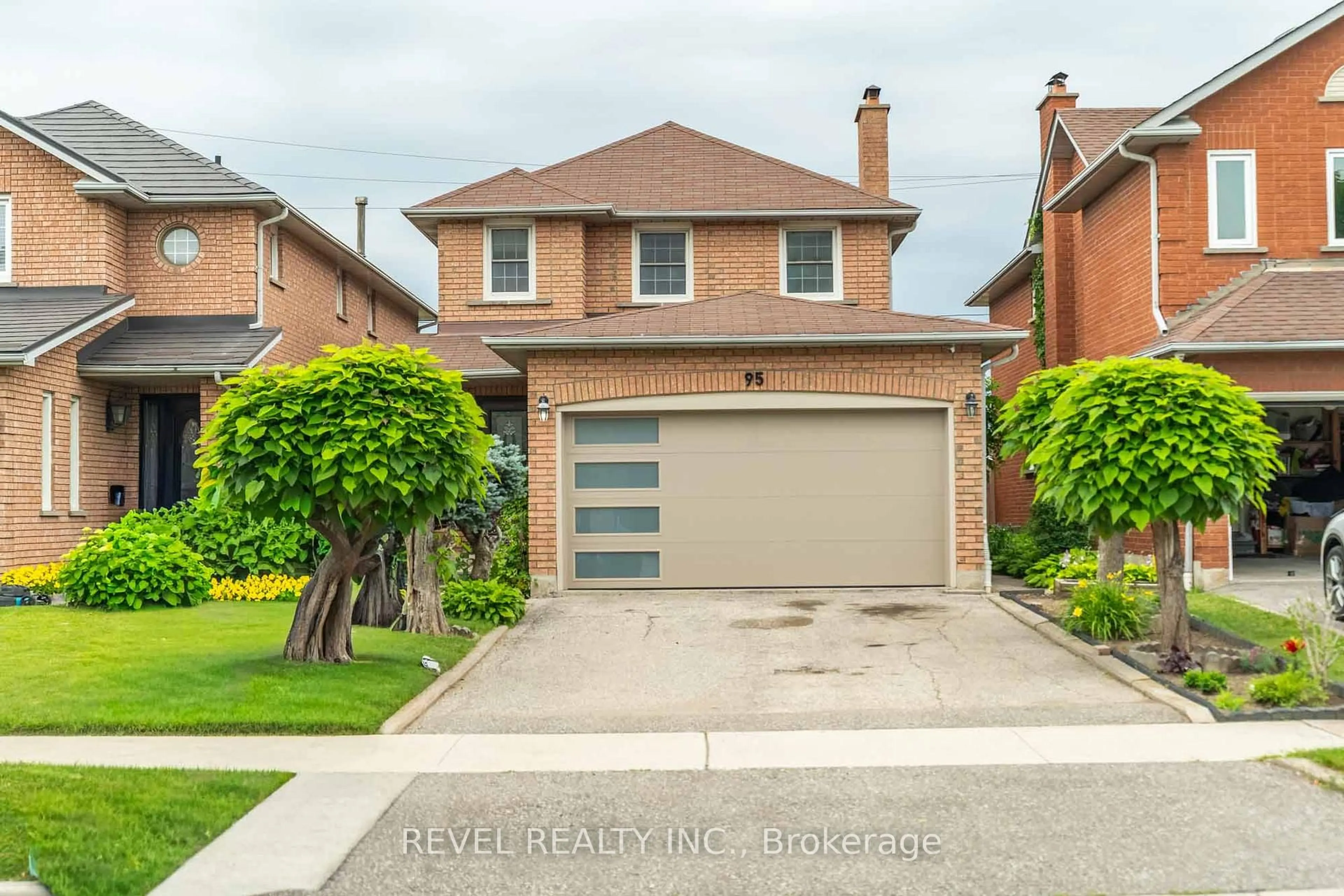 Home with brick exterior material, street for 95 Cinrickbar Dr, Toronto Ontario M9W 6W7