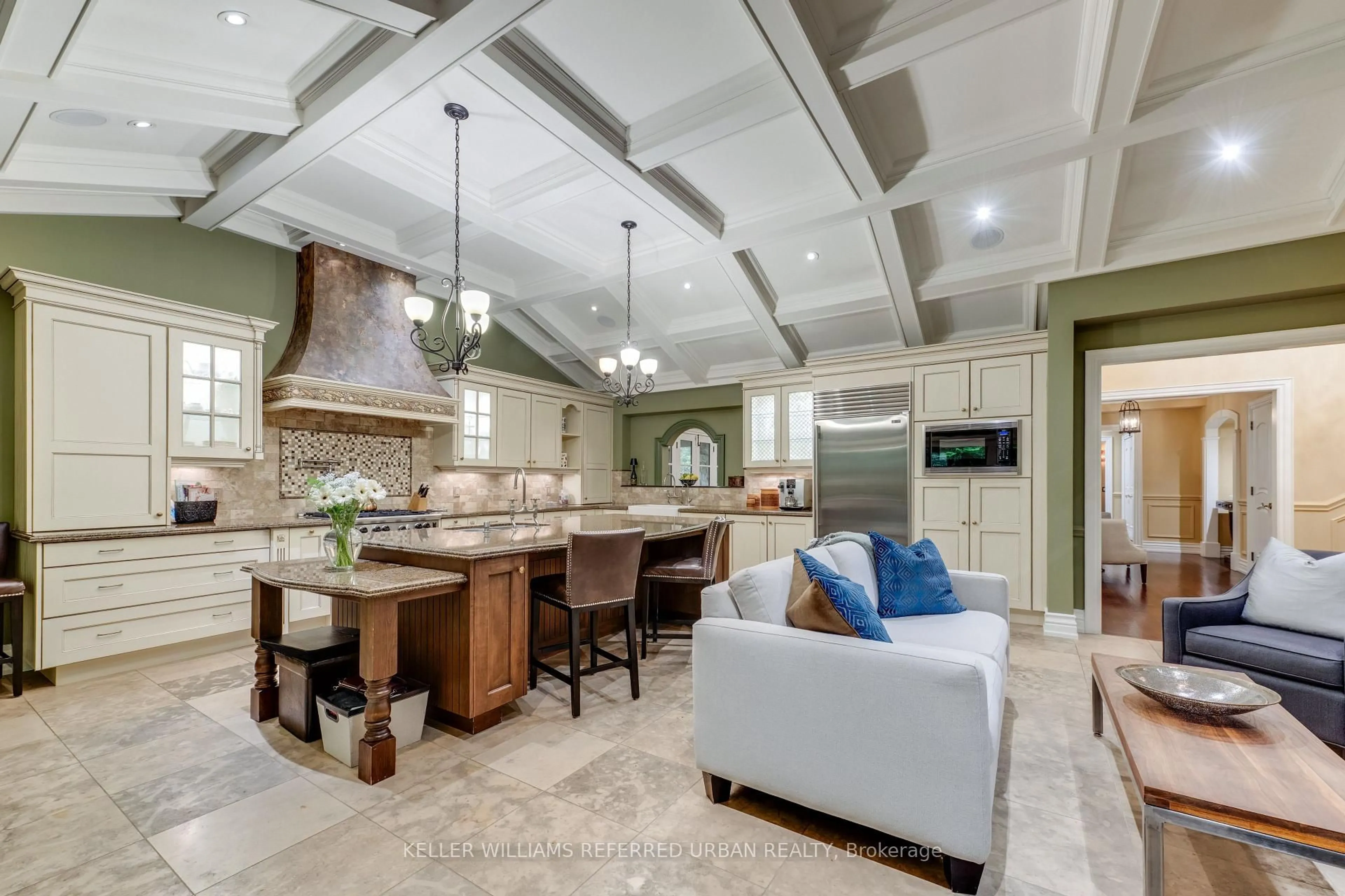 Open concept kitchen, ceramic/tile floor for 11 Country Club Dr, Toronto Ontario M9A 3J3
