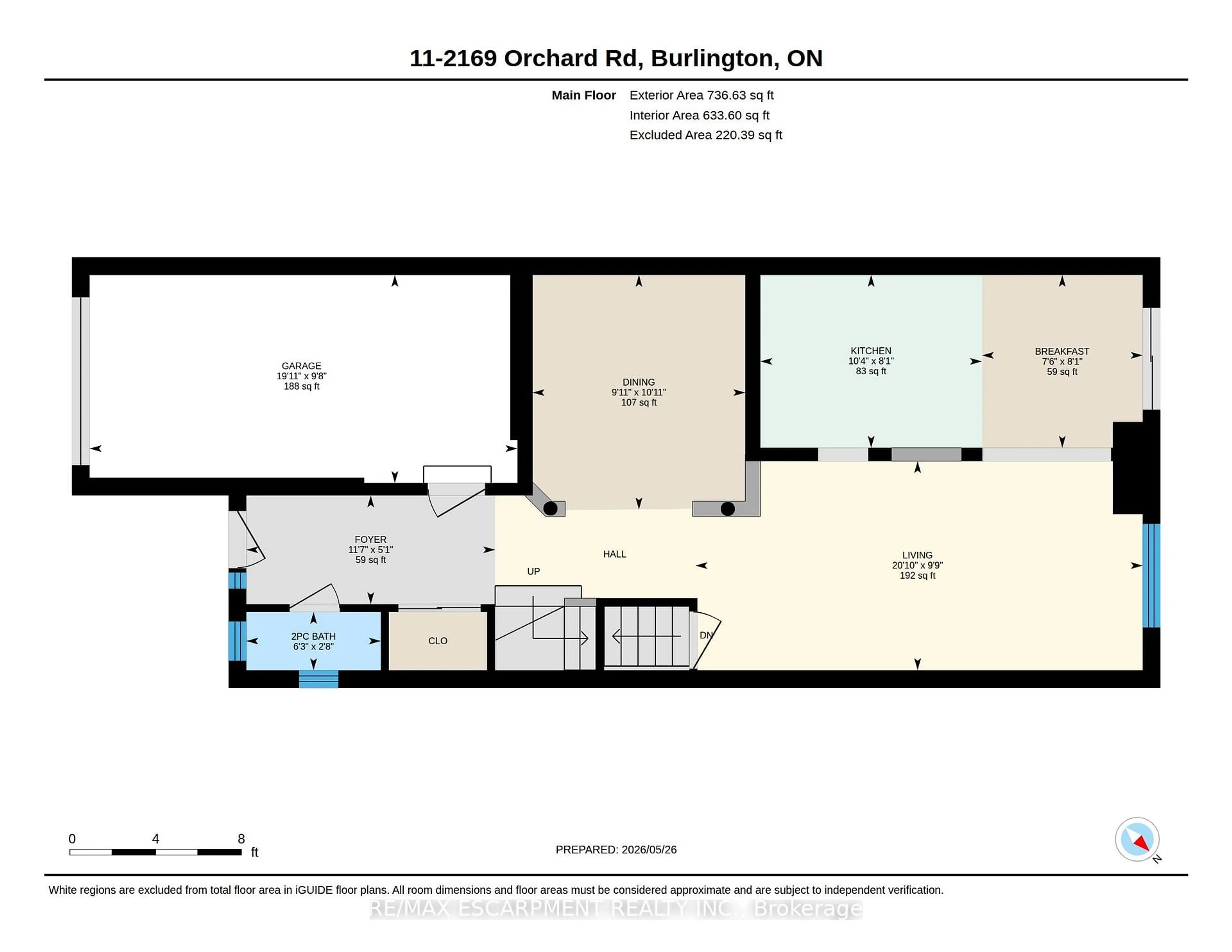 Floor plan for 2169 Orchard Rd #11, Burlington Ontario L7L 7H9