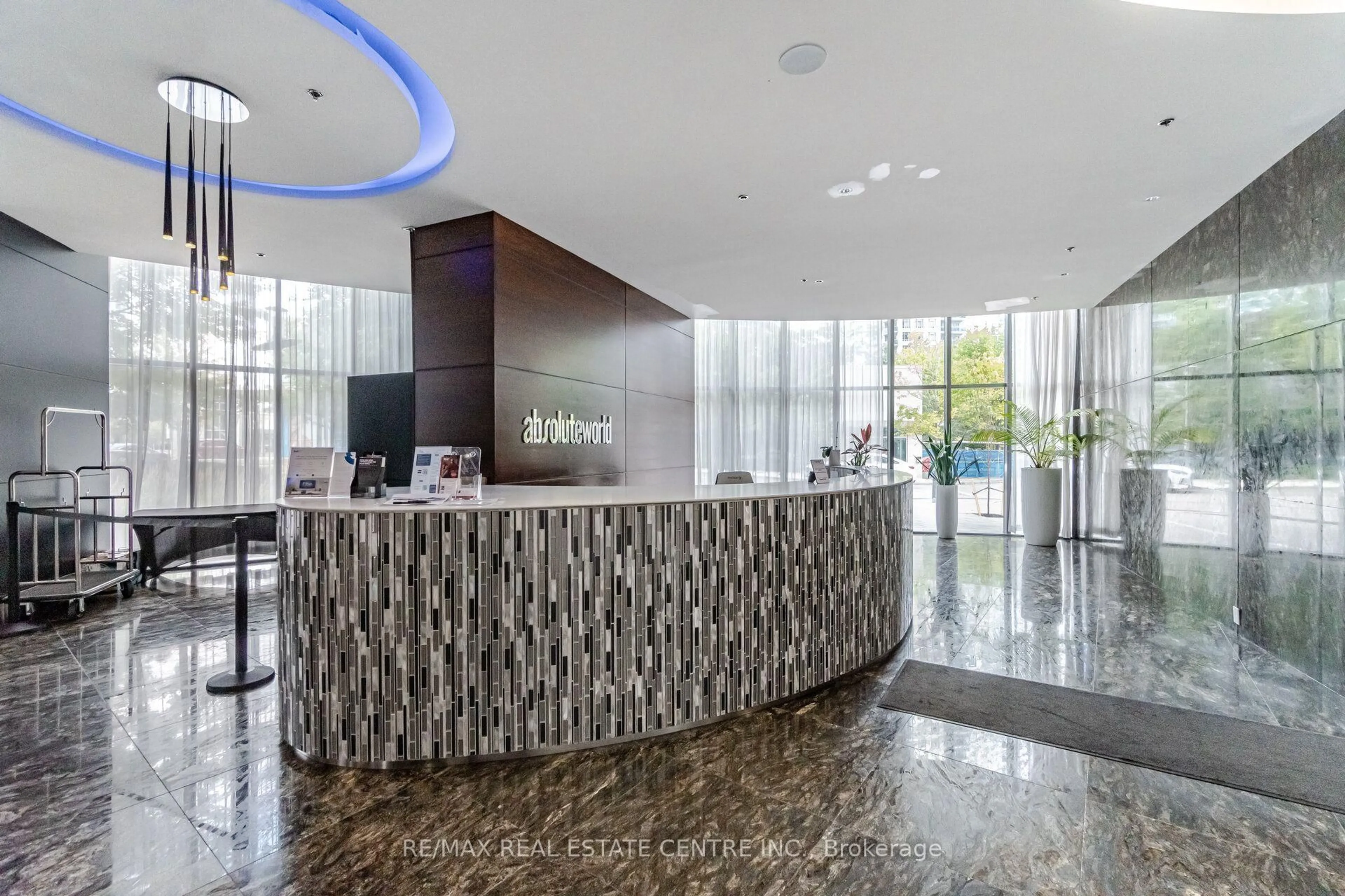 Lobby for 50 Absolute Ave #LPH8, Mississauga Ontario L4Z 0A9