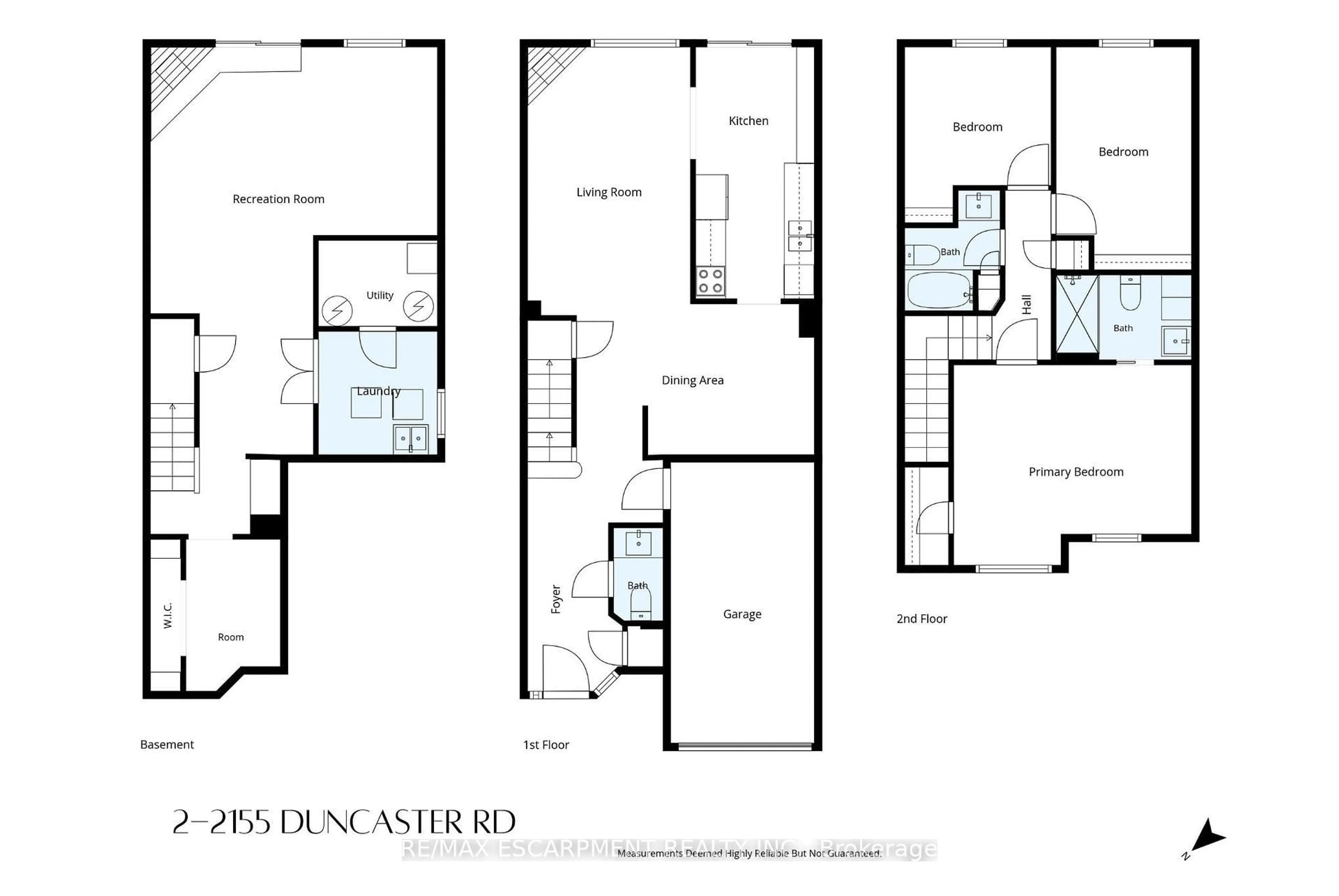 Floor plan for 2155 Duncaster Dr #2, Burlington Ontario L7P 4R3