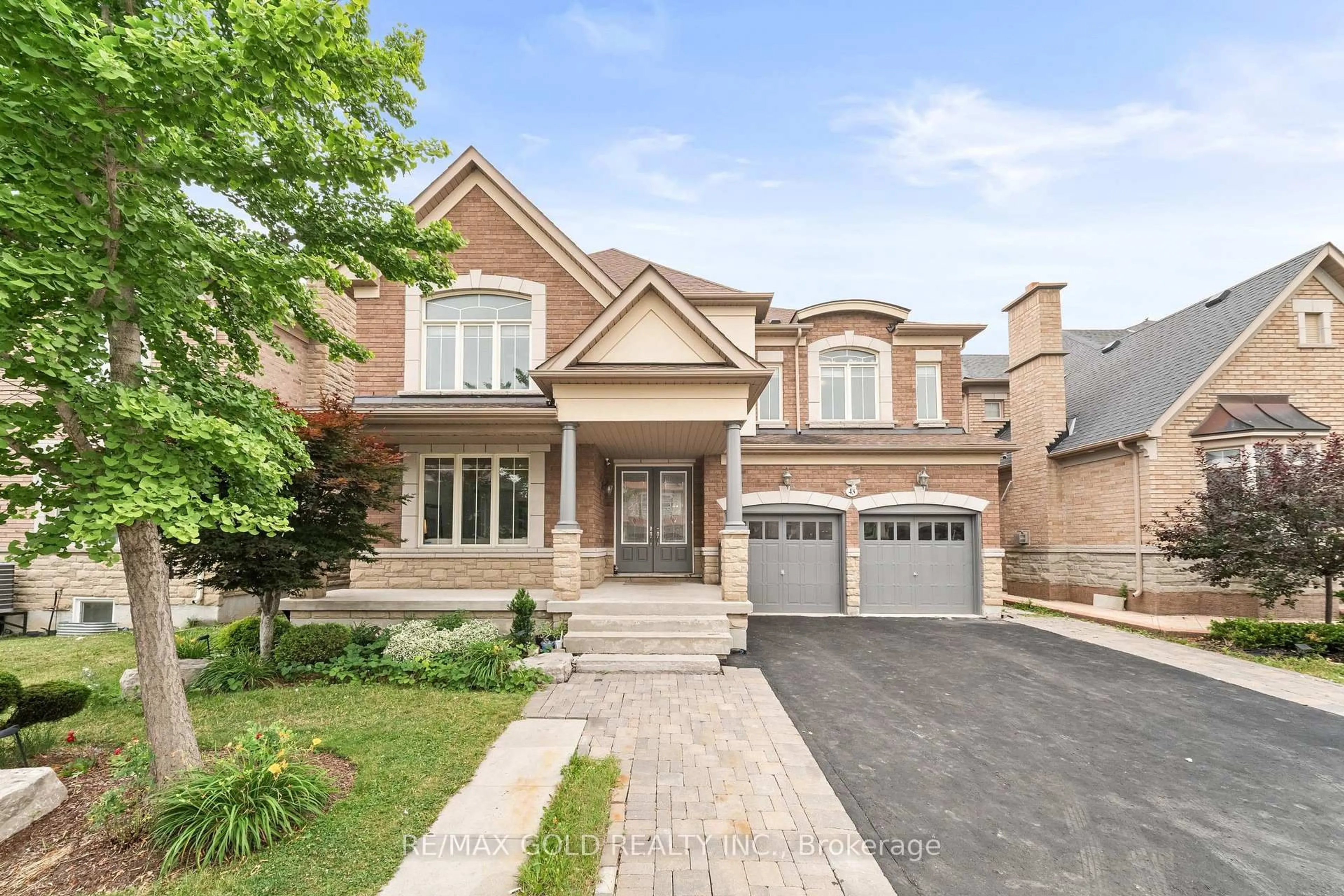 Home with brick exterior material, street for 43 Midsummer Dr, Brampton Ontario L6P 3E4