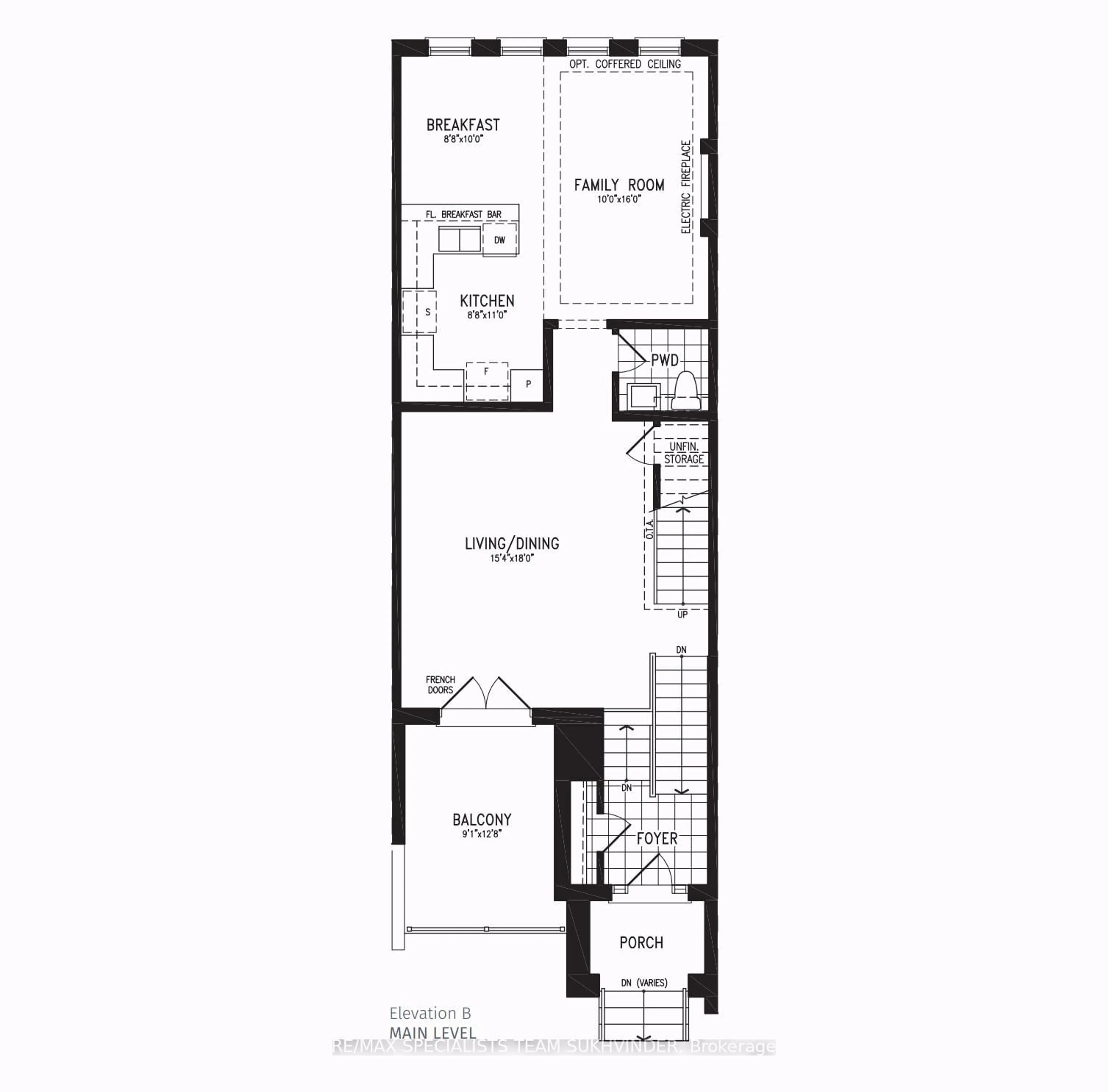 Floor plan for 134 Falby Rd, Brampton Ontario L6P 4S1