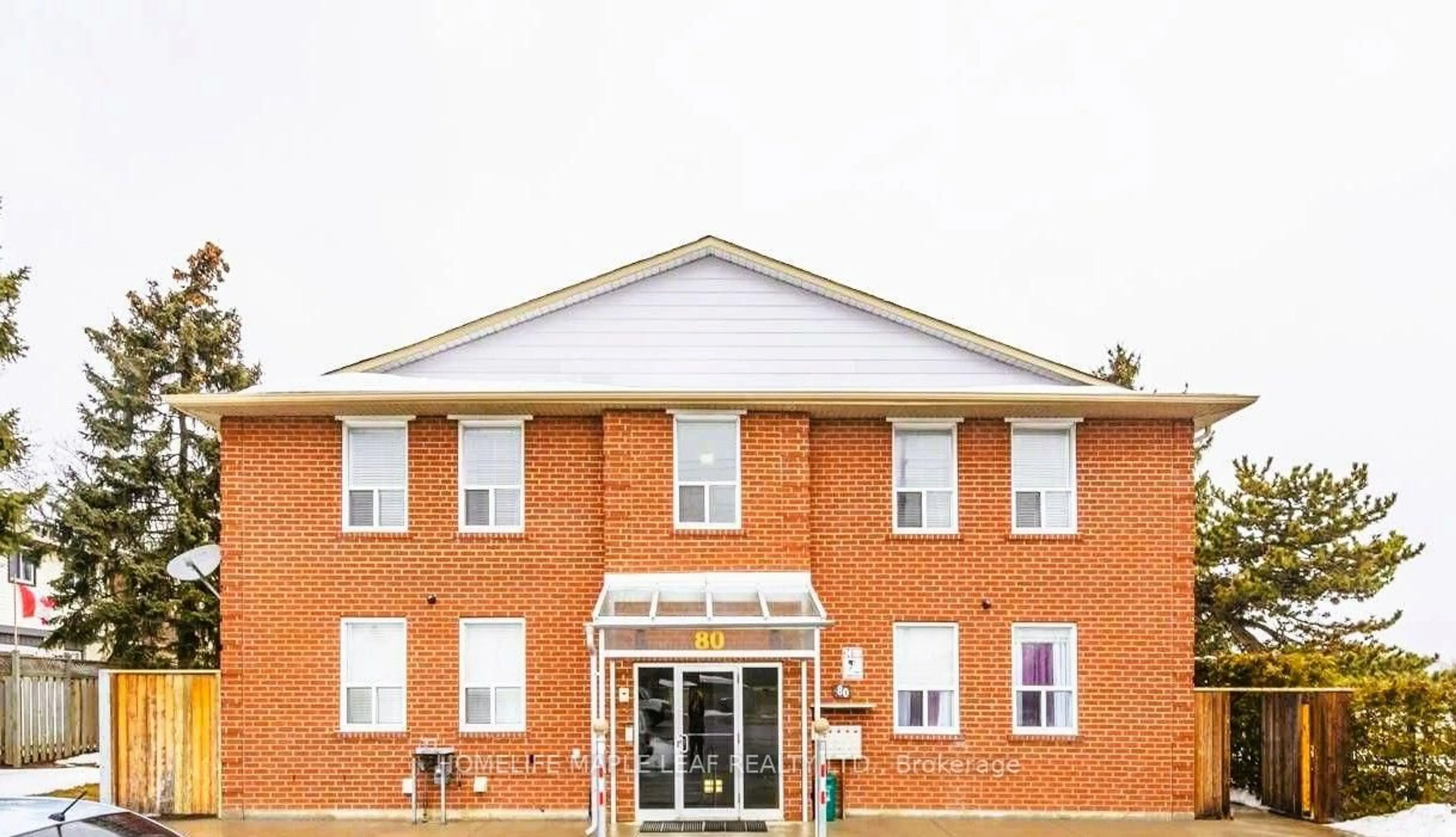 Home with brick exterior material, building for 80 Kennedy Rd, Brampton Ontario L6W 3R7
