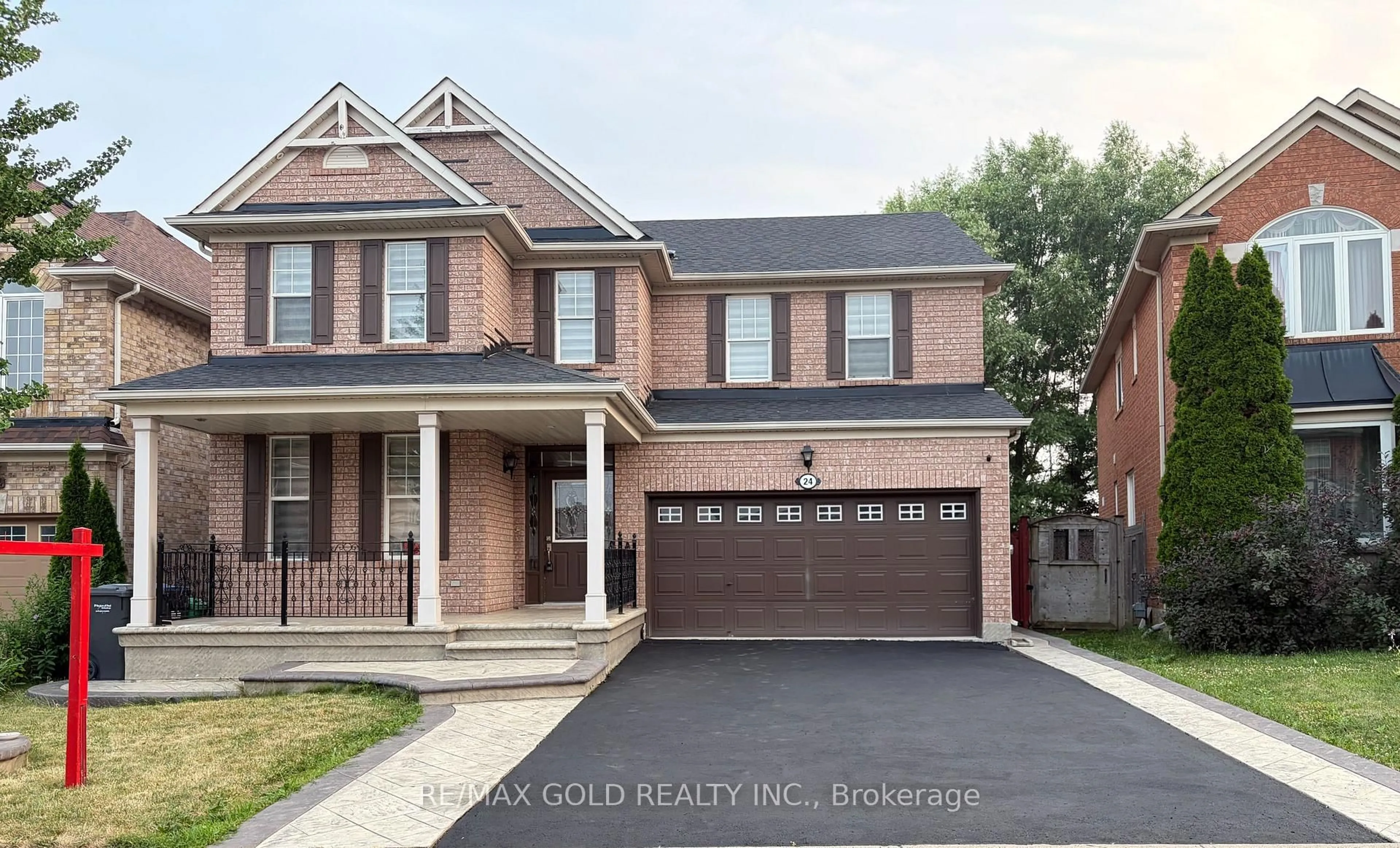 Home with brick exterior material, street for 24 Gander Cres, Brampton Ontario L6P 2J5