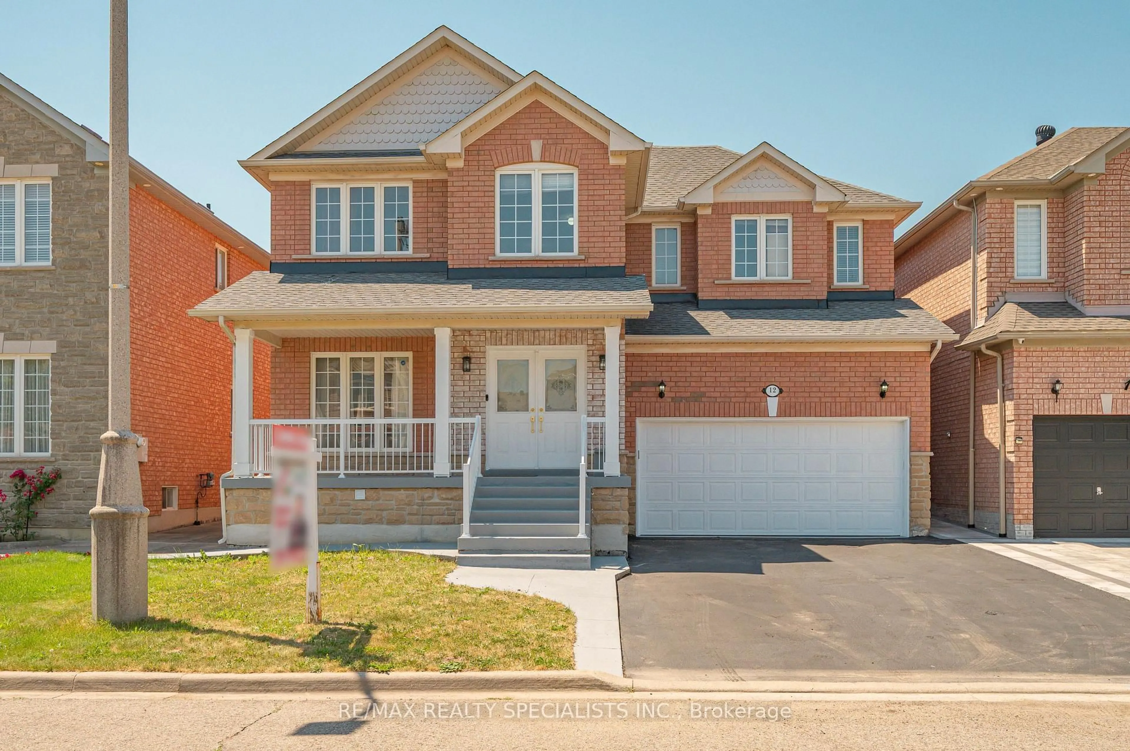 Home with brick exterior material, street for 12 Mountain Gorge Rd, Brampton Ontario L6R 2X6