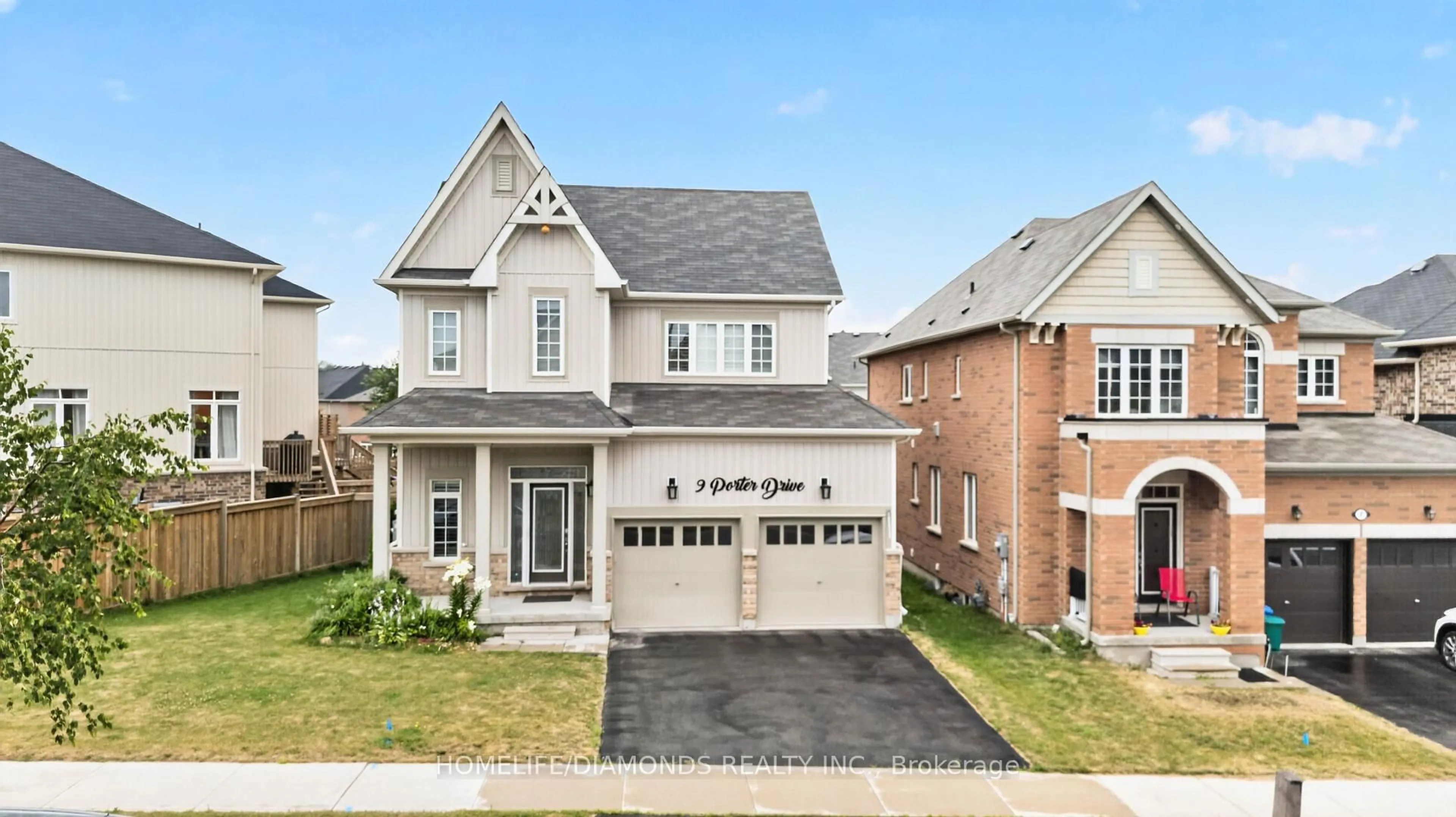 Home with brick exterior material, street for 9 PORTER Dr, Orangeville Ontario L9W 6Z4