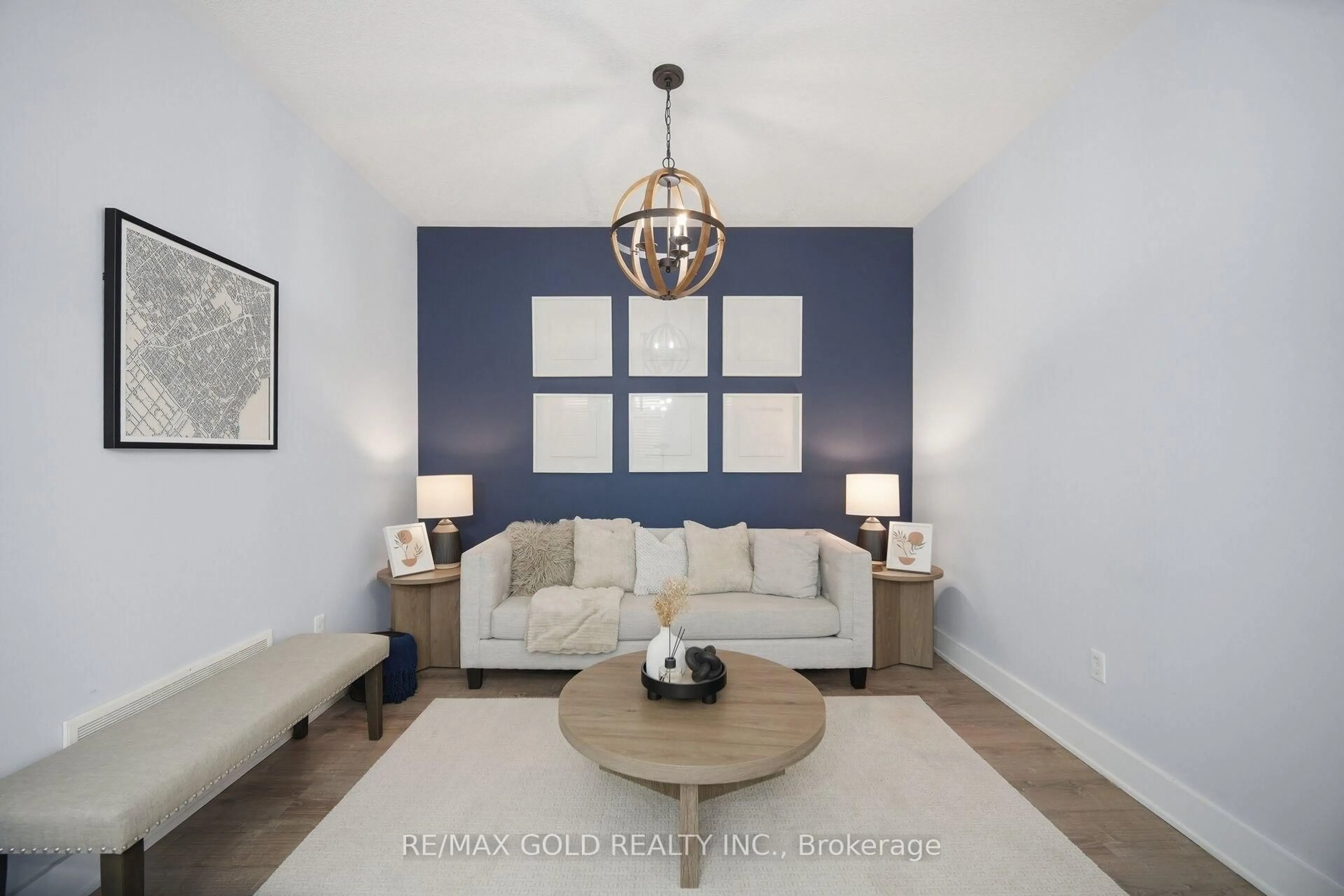 Living room with furniture, ceramic/tile floor for 22 Mulgrave St, Brampton Ontario L6P 3H2