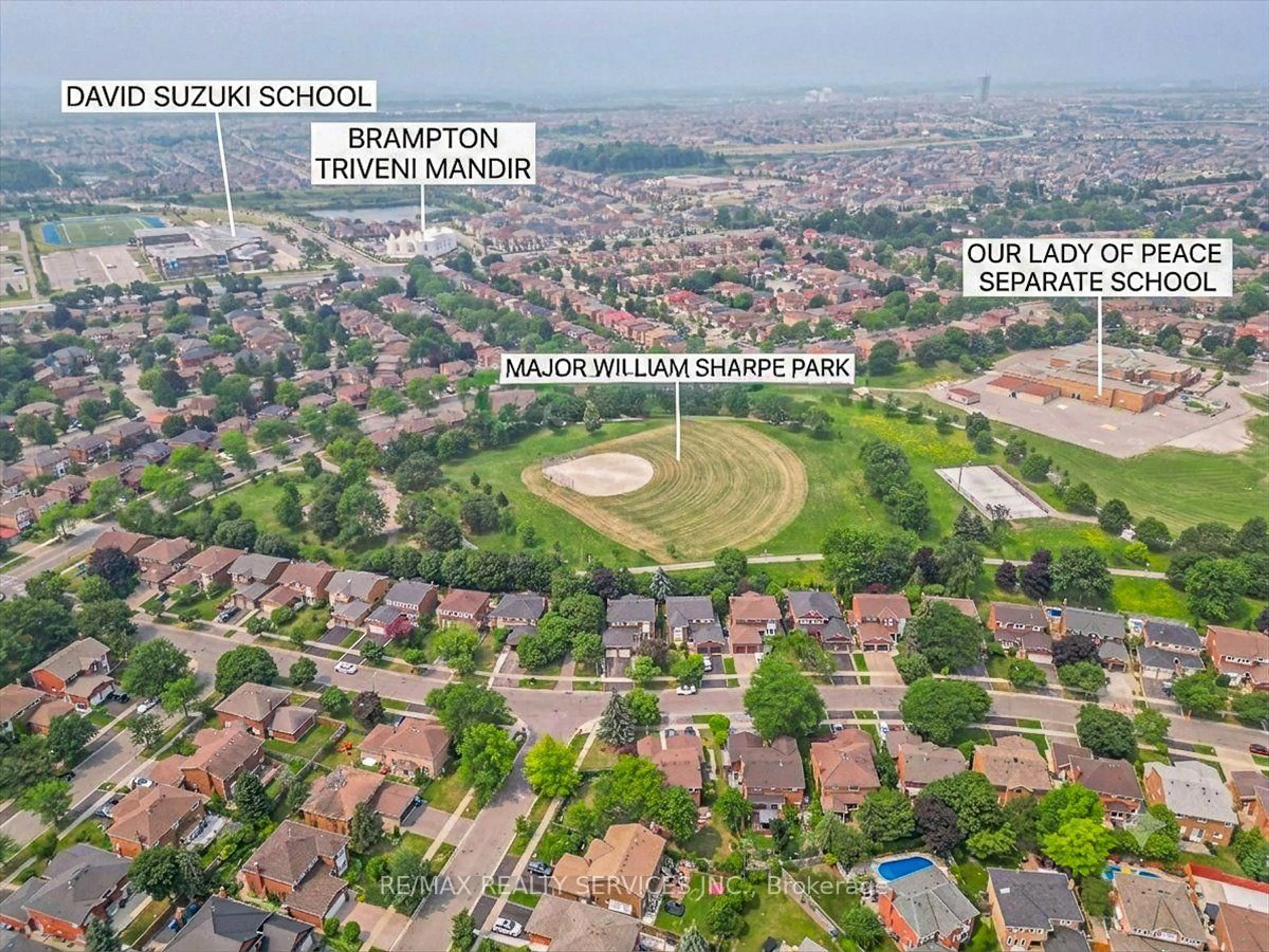 A pic from outside/outdoor area/front of a property/back of a property/a pic from drone, unknown for 79 Burgby Ave, Brampton Ontario L6X 2G7