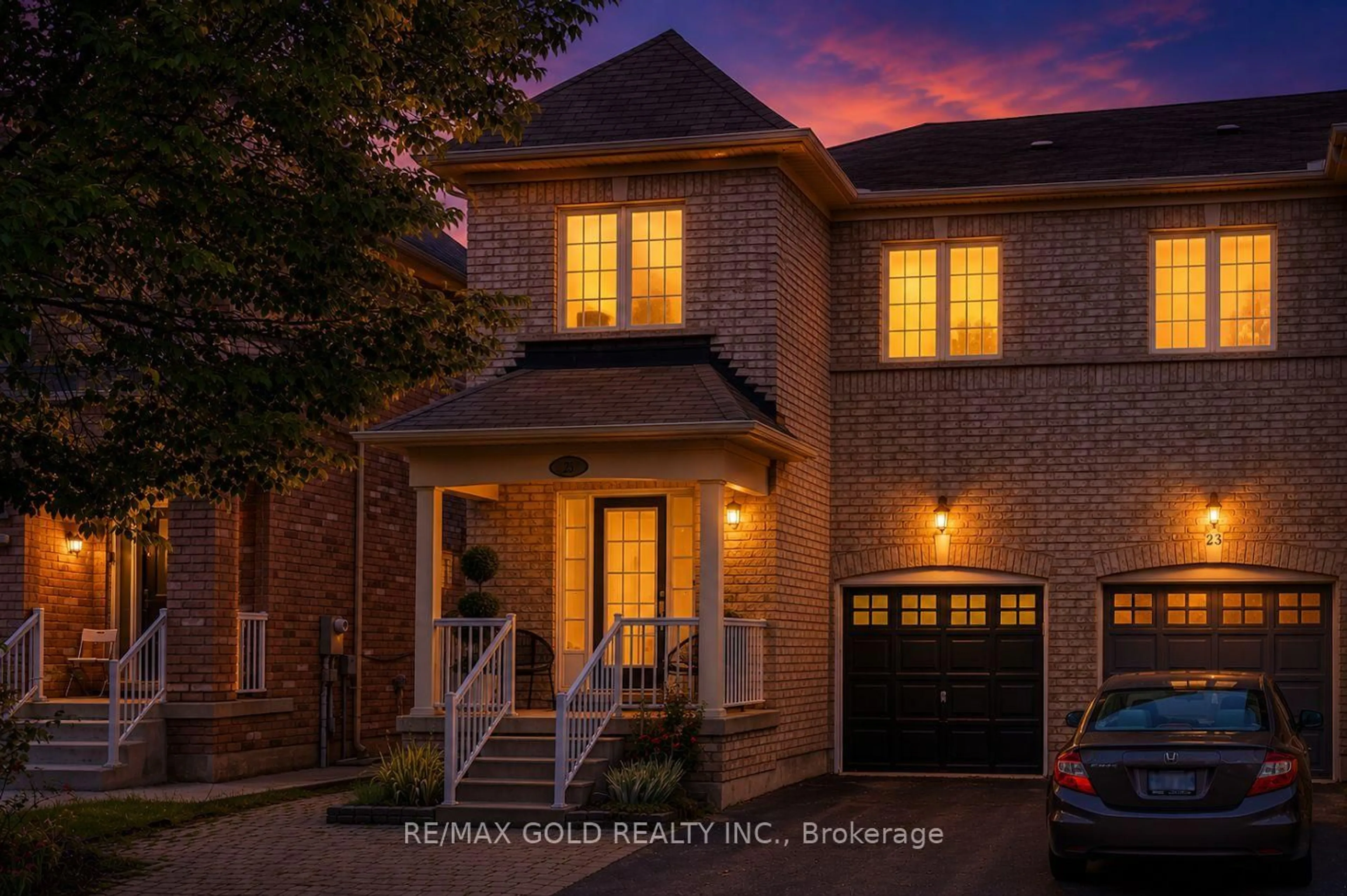 Home with brick exterior material, street for 25 Frenchpark Circ, Brampton Ontario L6X 0Y5