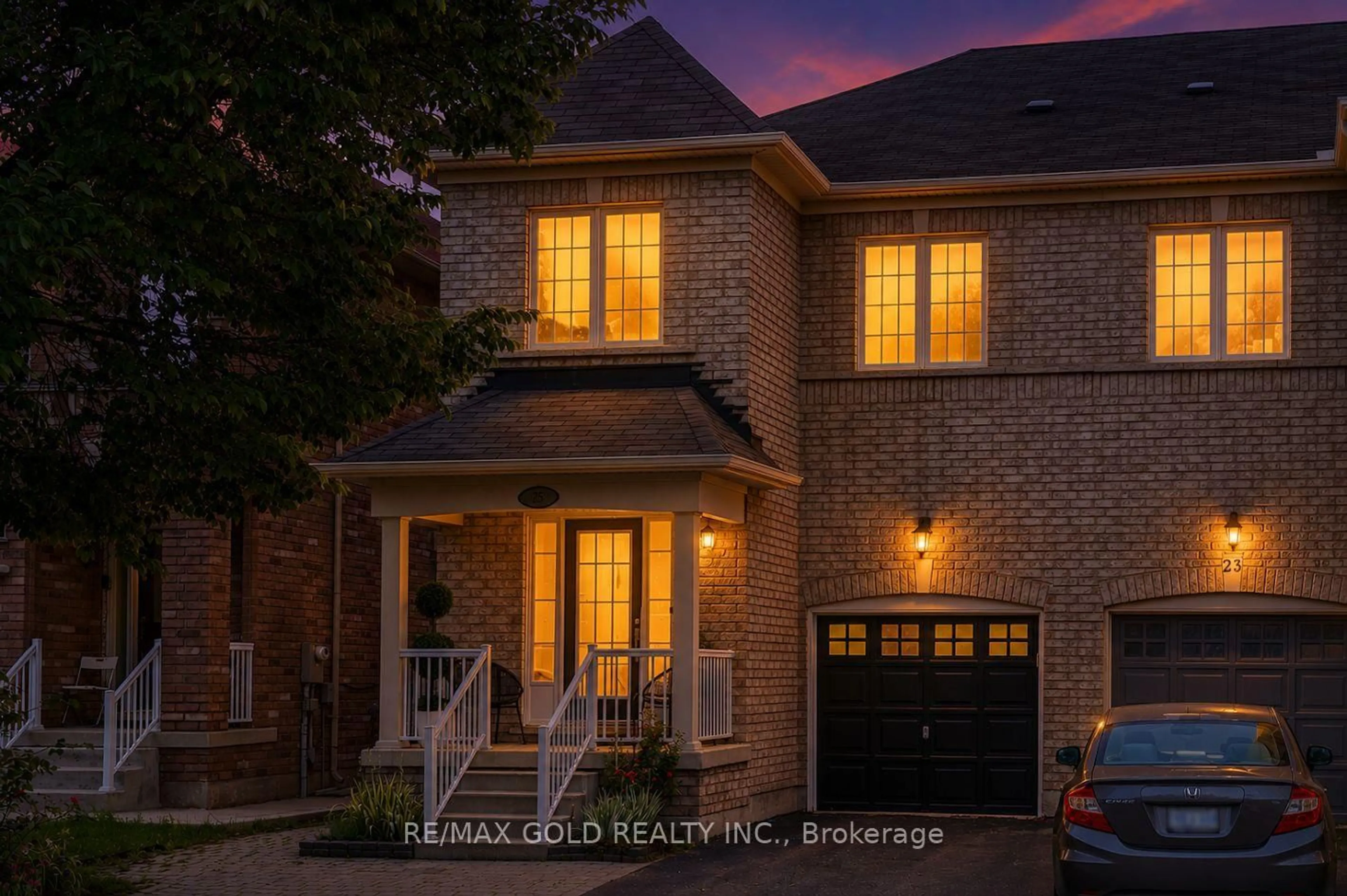 Home with brick exterior material, street for 25 Frenchpark Circ, Brampton Ontario L6X 0Y5