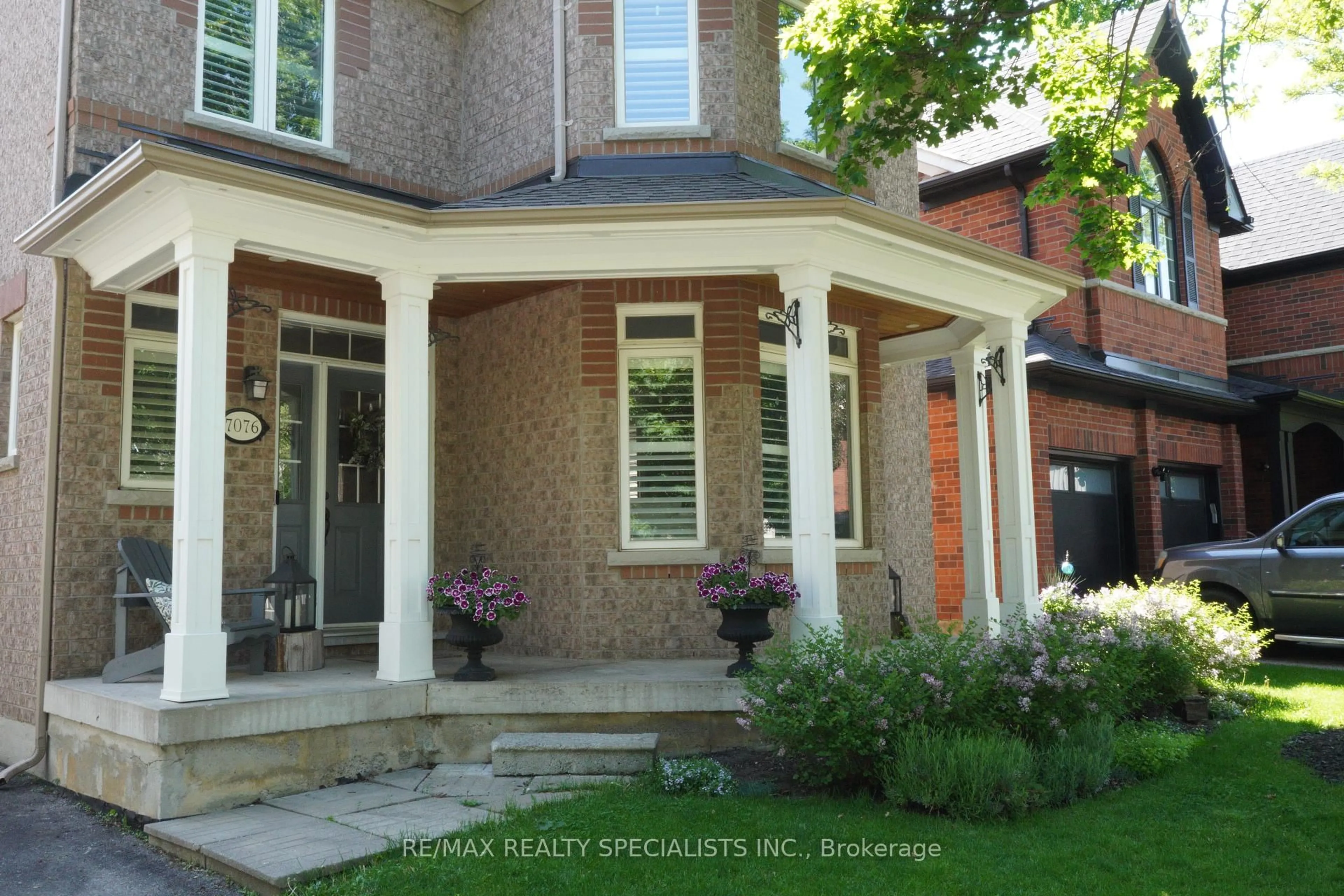Home with brick exterior material, street for 7076 Gillespie Lane, Mississauga Ontario L5W 1E8