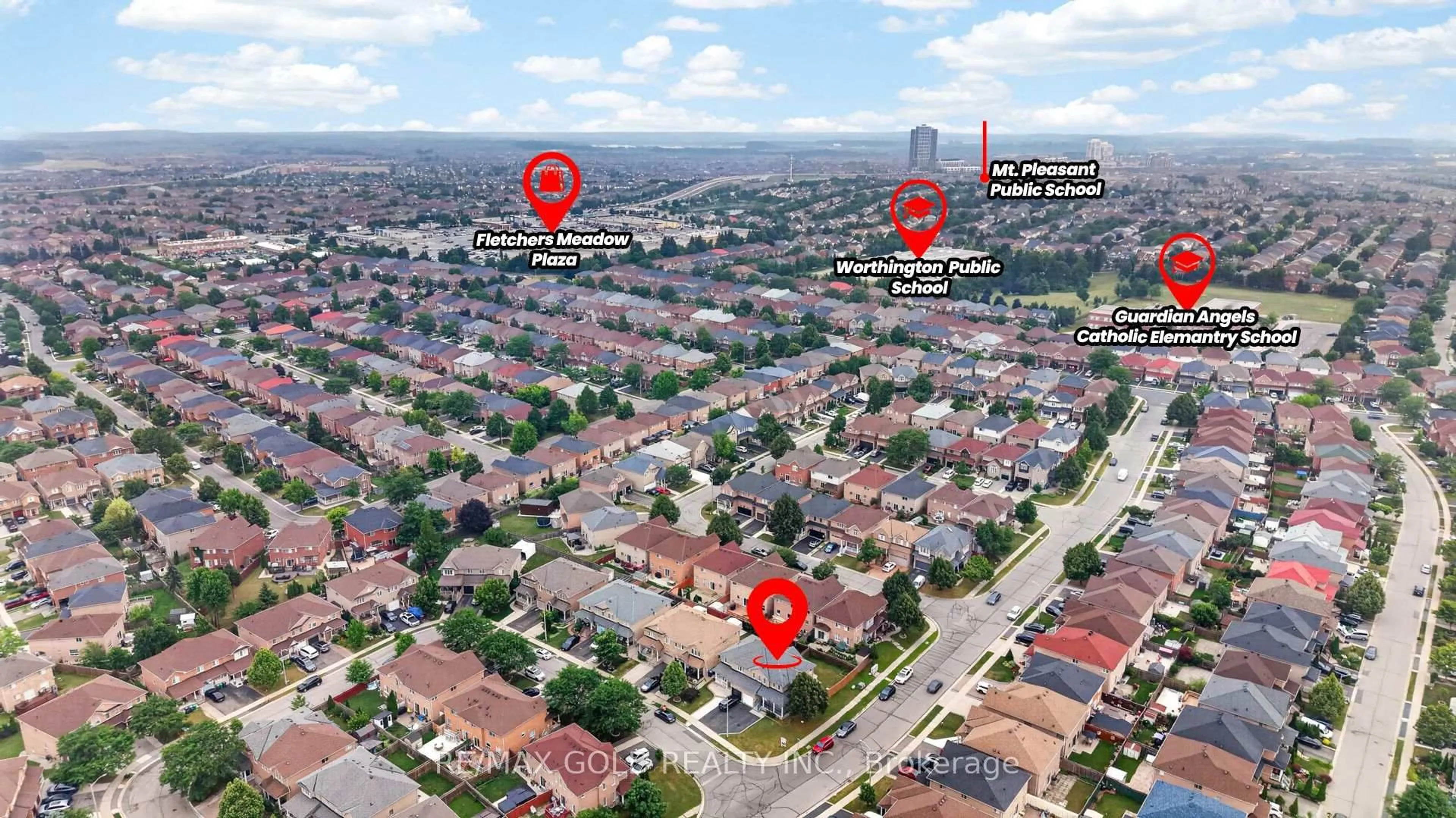 Picture of a map for 52 Junction Cres, Brampton Ontario L7A 2G9