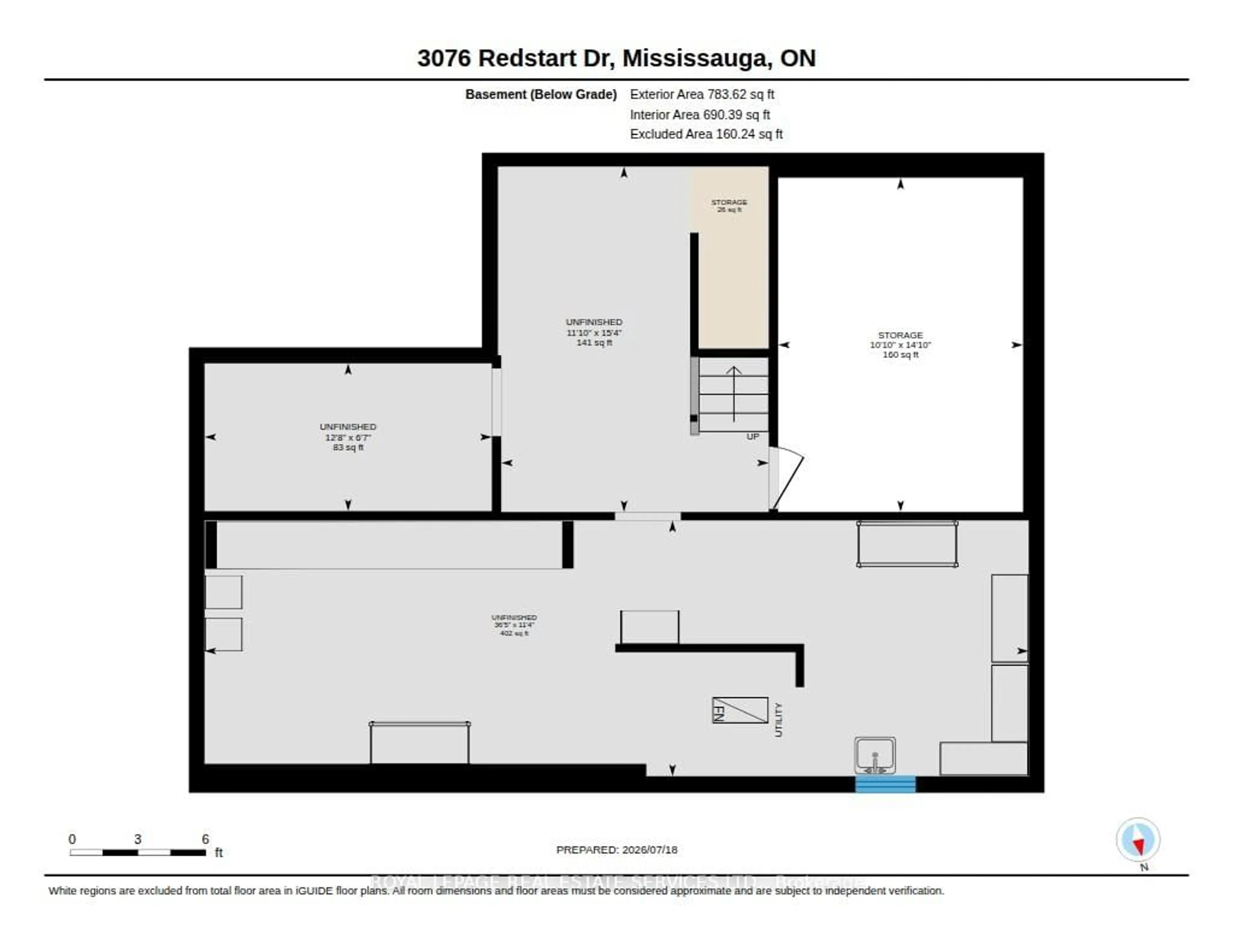 Floor plan for 3076 Redstart Dr, Mississauga Ontario L5L 2N3