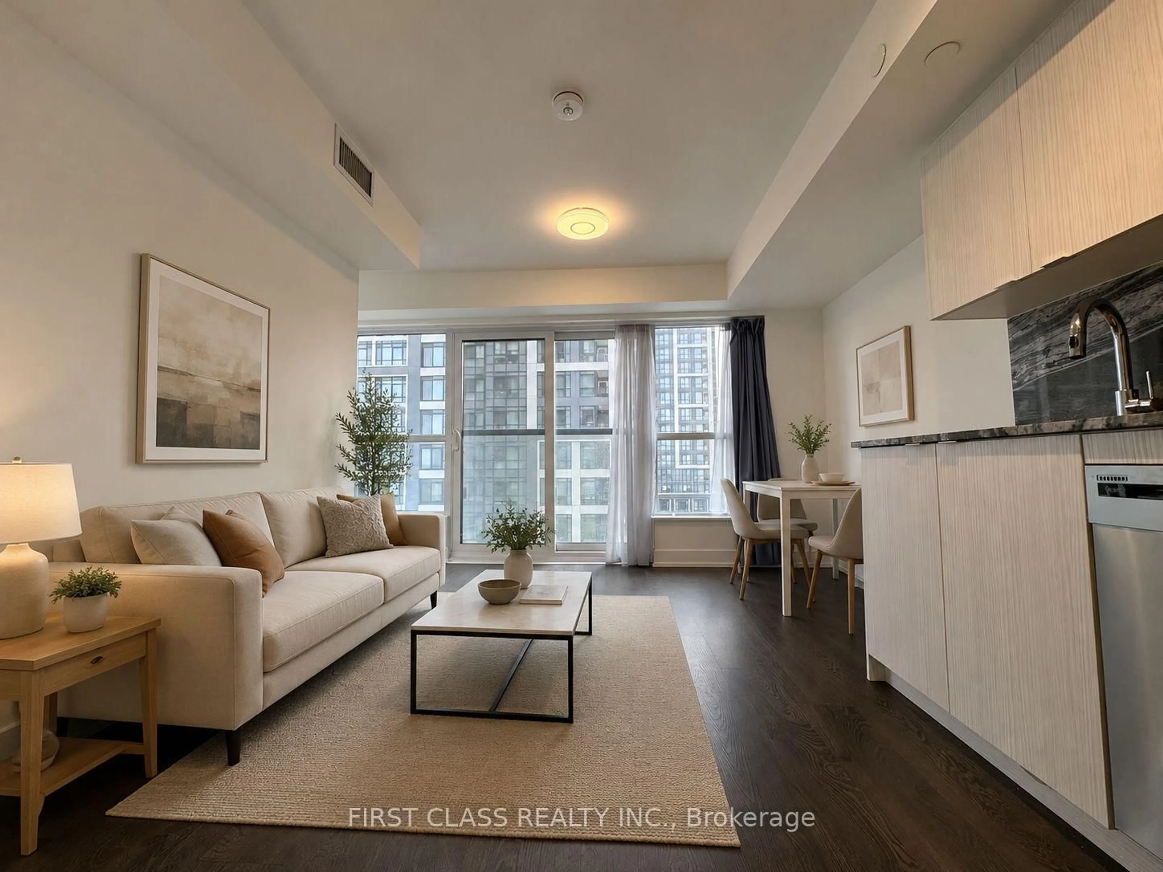 Living room with furniture, unknown for 5 Mabelle Ave #531, Toronto Ontario M9A 0C8