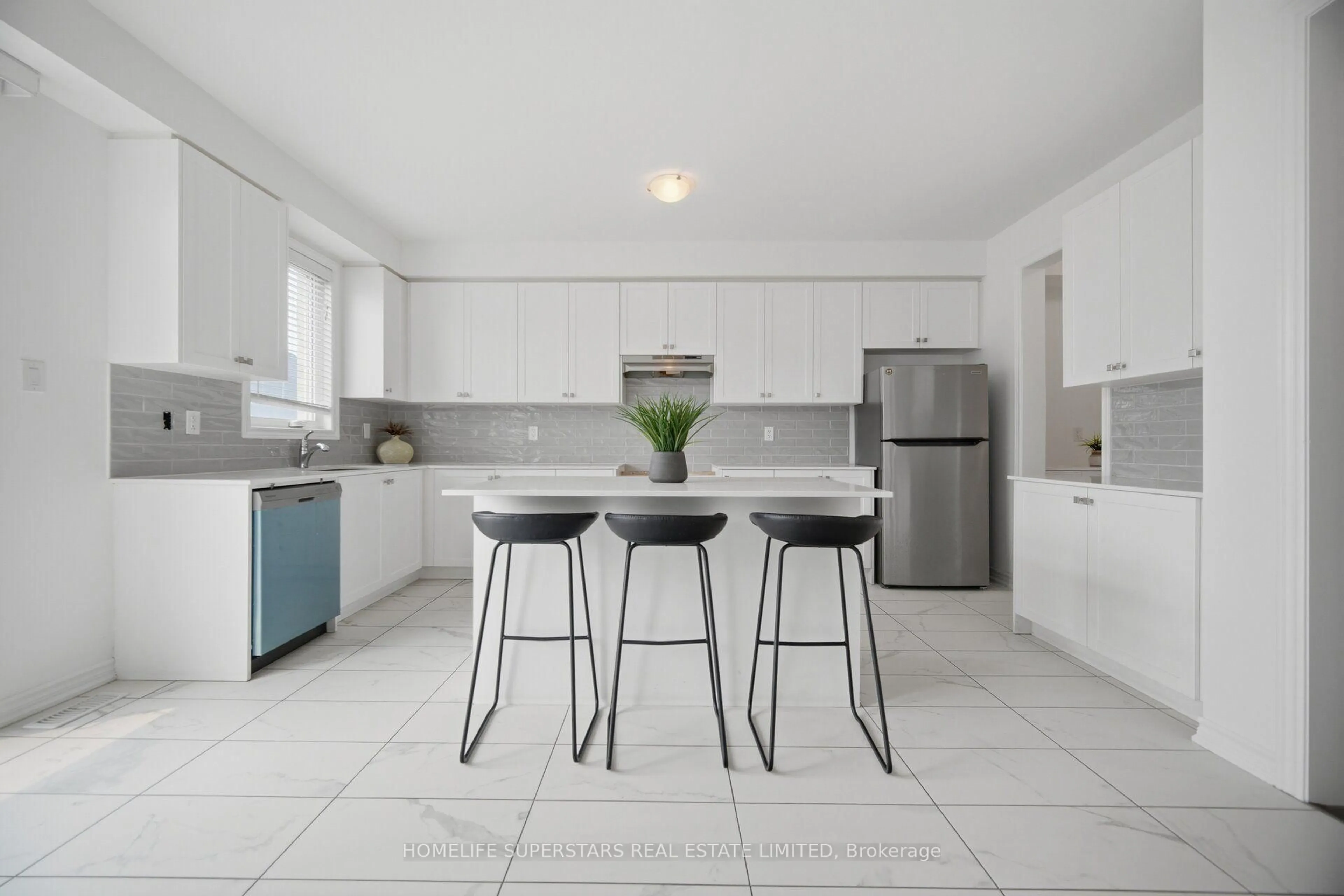Contemporary kitchen, ceramic/tile floor for 93 Stewardship Rd, Brampton Ontario L7A 4W6
