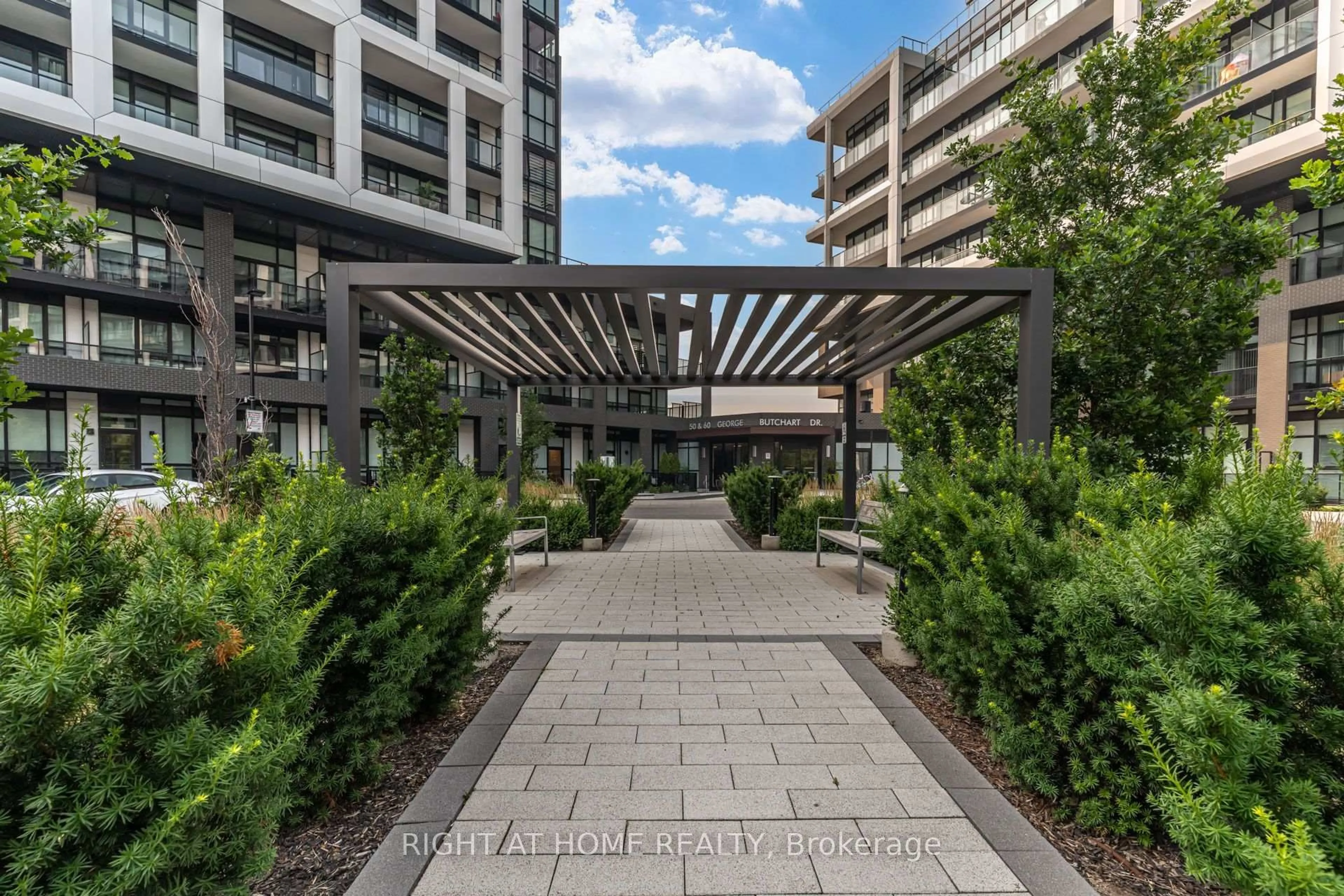 Patio, street for 50 George Butchart Dr #707, Toronto Ontario M3K 2C5