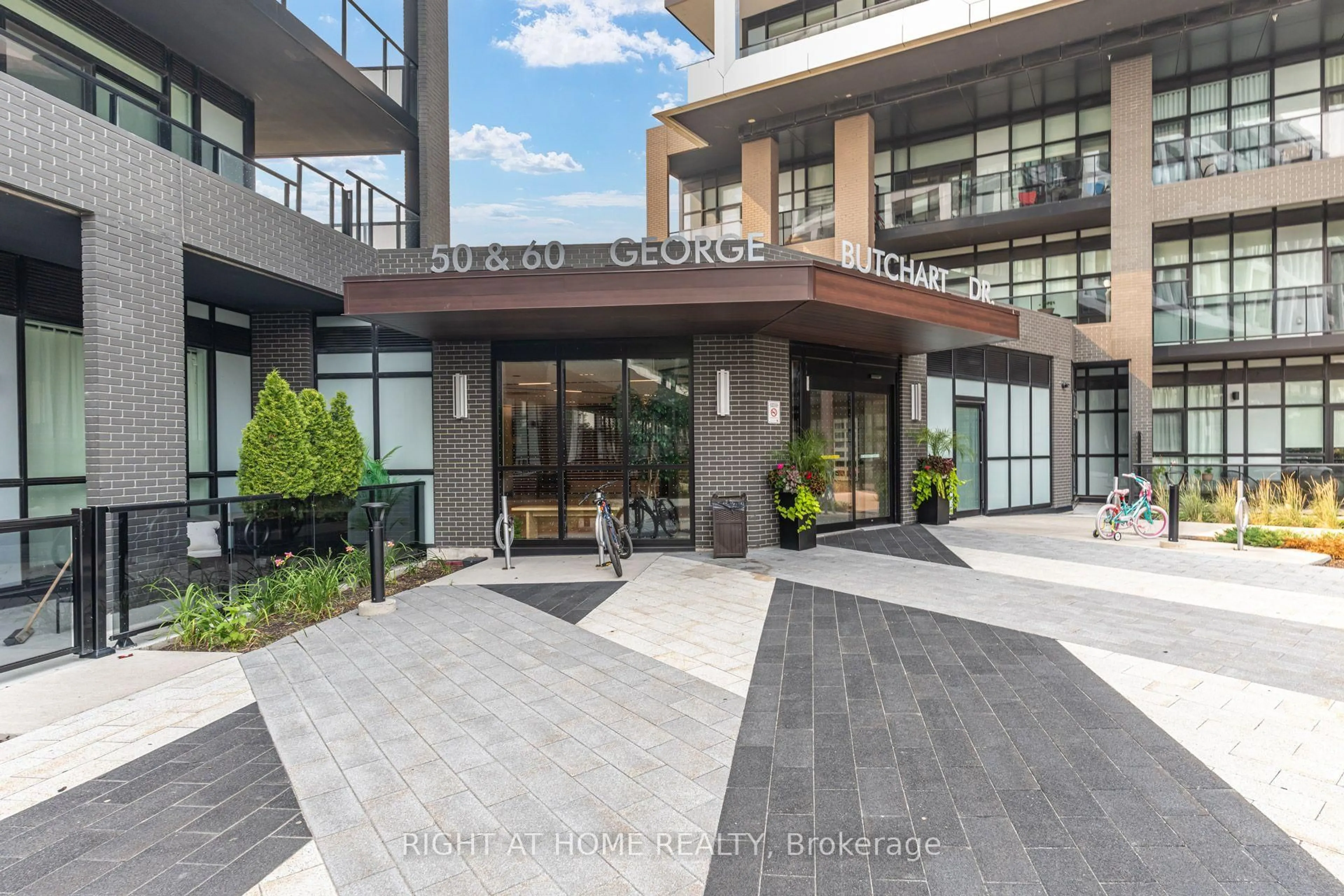 Patio, street for 50 George Butchart Dr #707, Toronto Ontario M3K 2C5