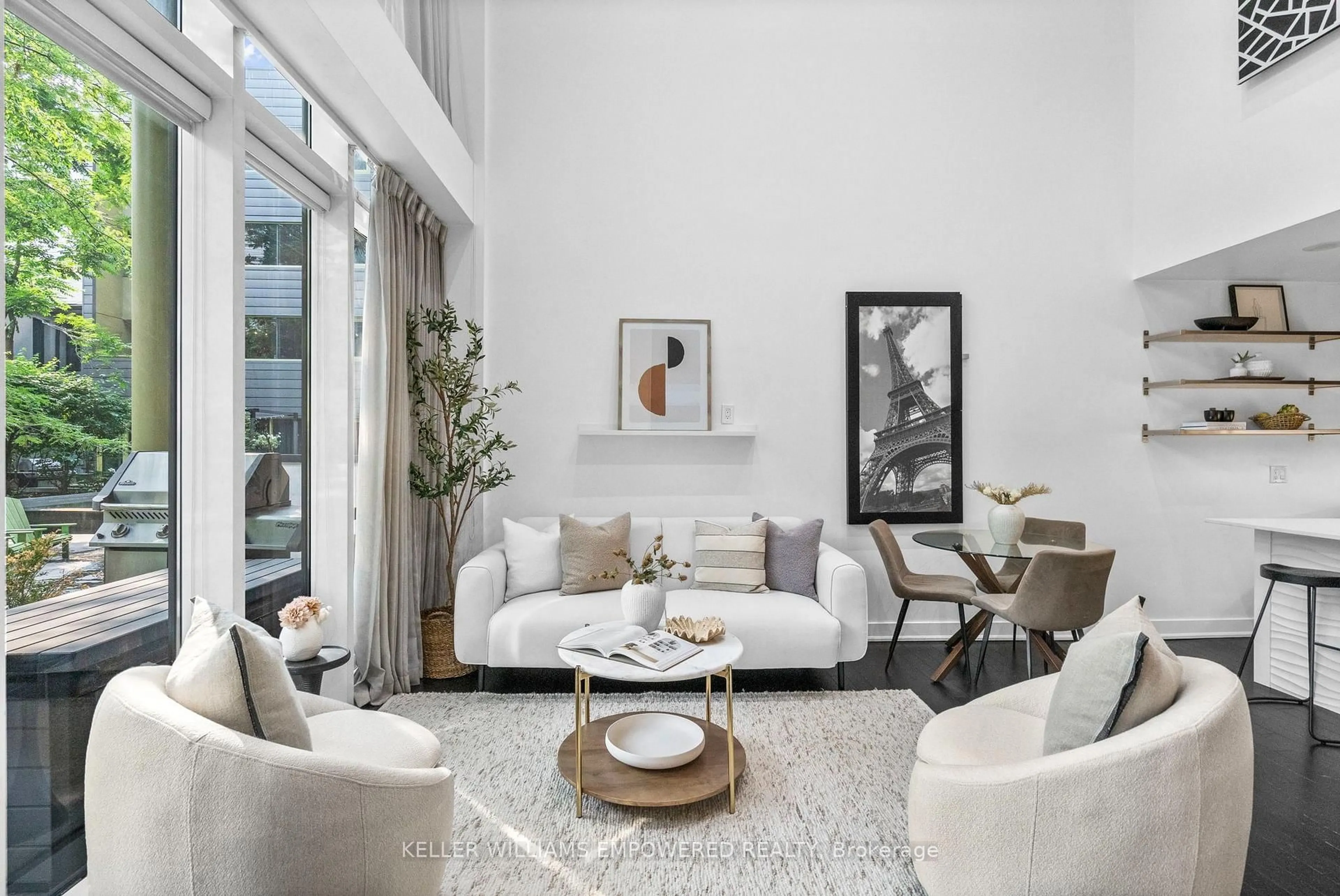 Living room with furniture, unknown for 25 Ritchie Ave #105, Toronto Ontario M6R 2J6