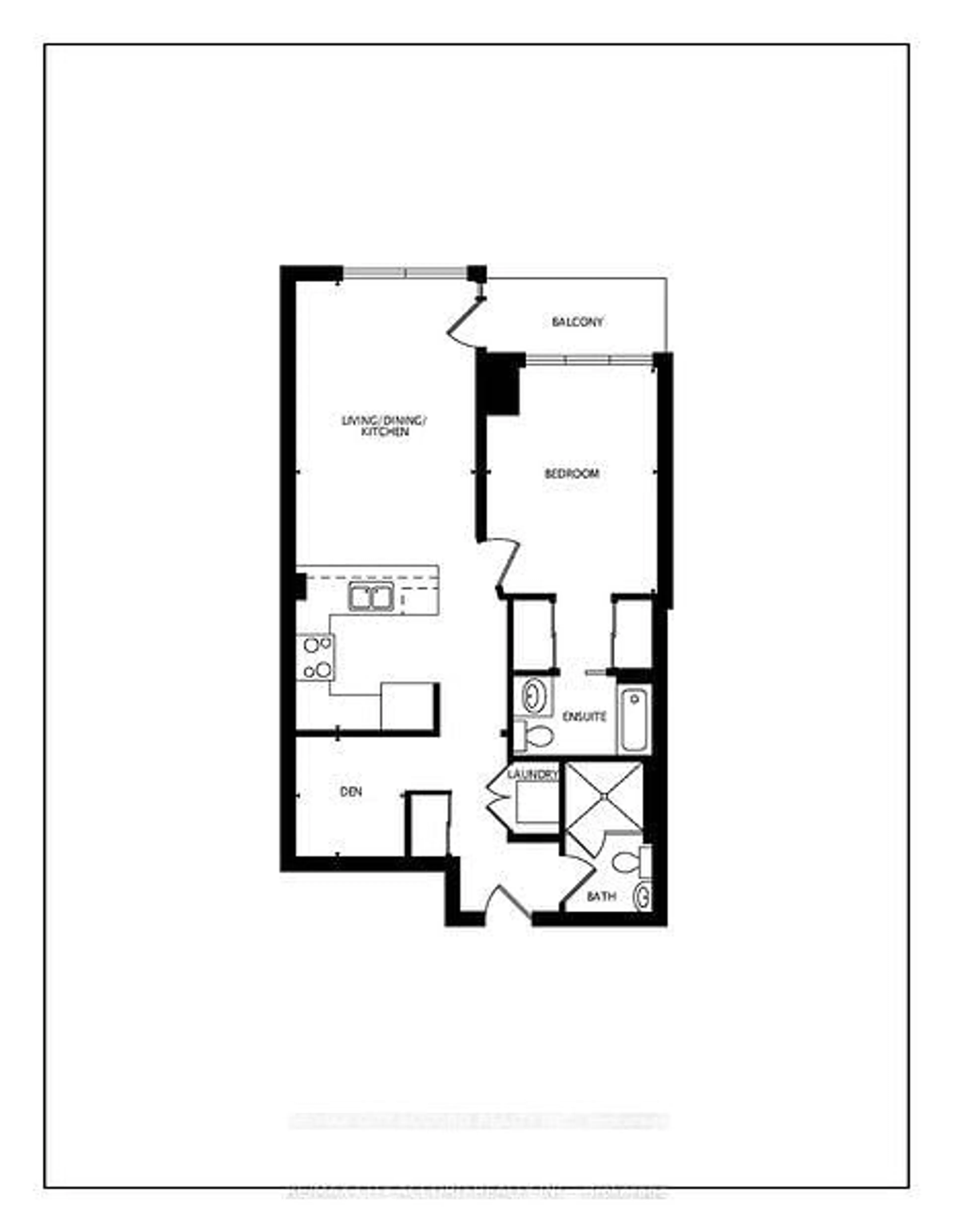 Floor plan for 220 Burnhamthorpe Rd #1801, Mississauga Ontario L5B 4N4