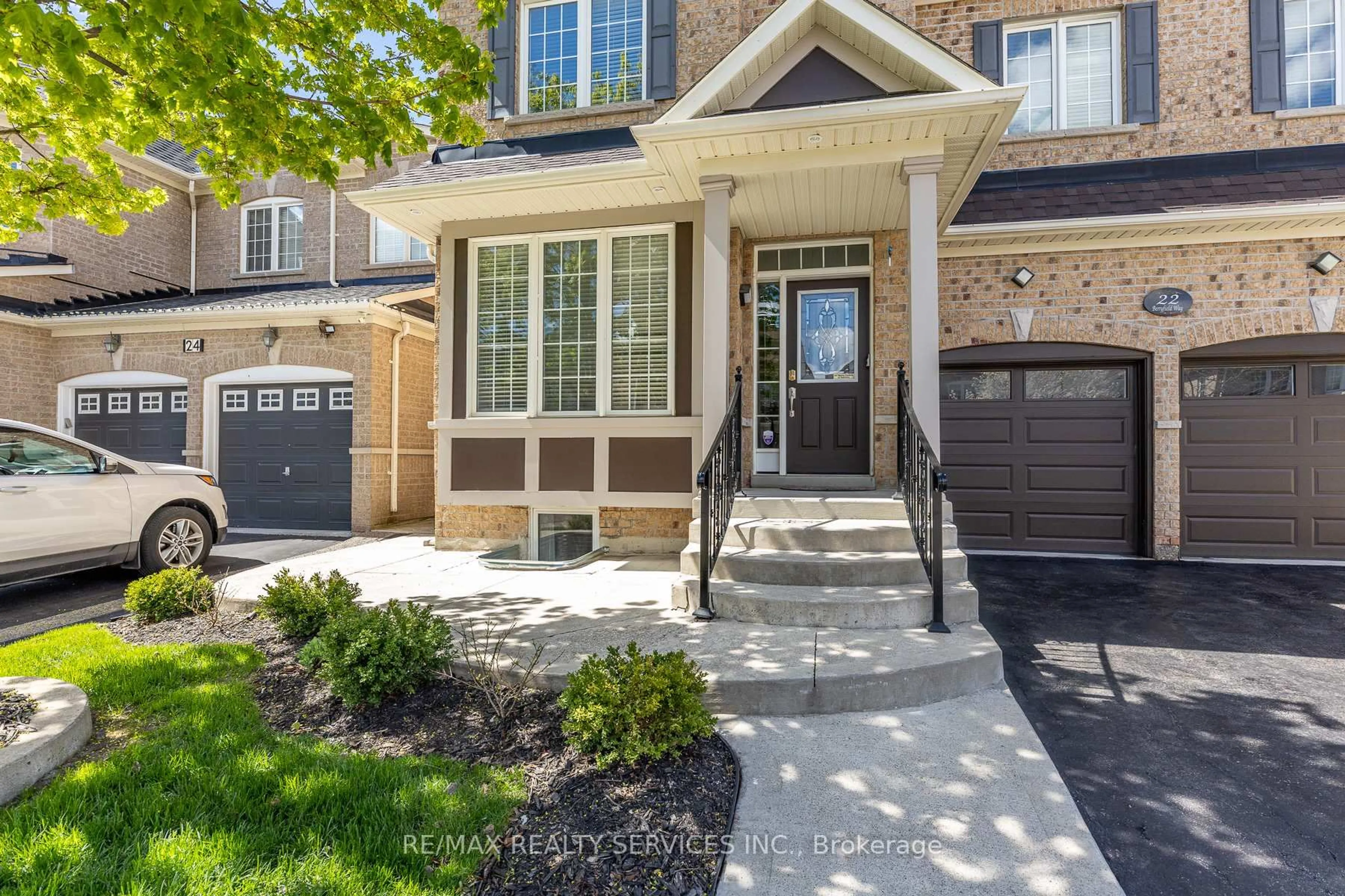 Home with brick exterior material, street for 22 Berryfield Way, Brampton Ontario L6R 0Y2