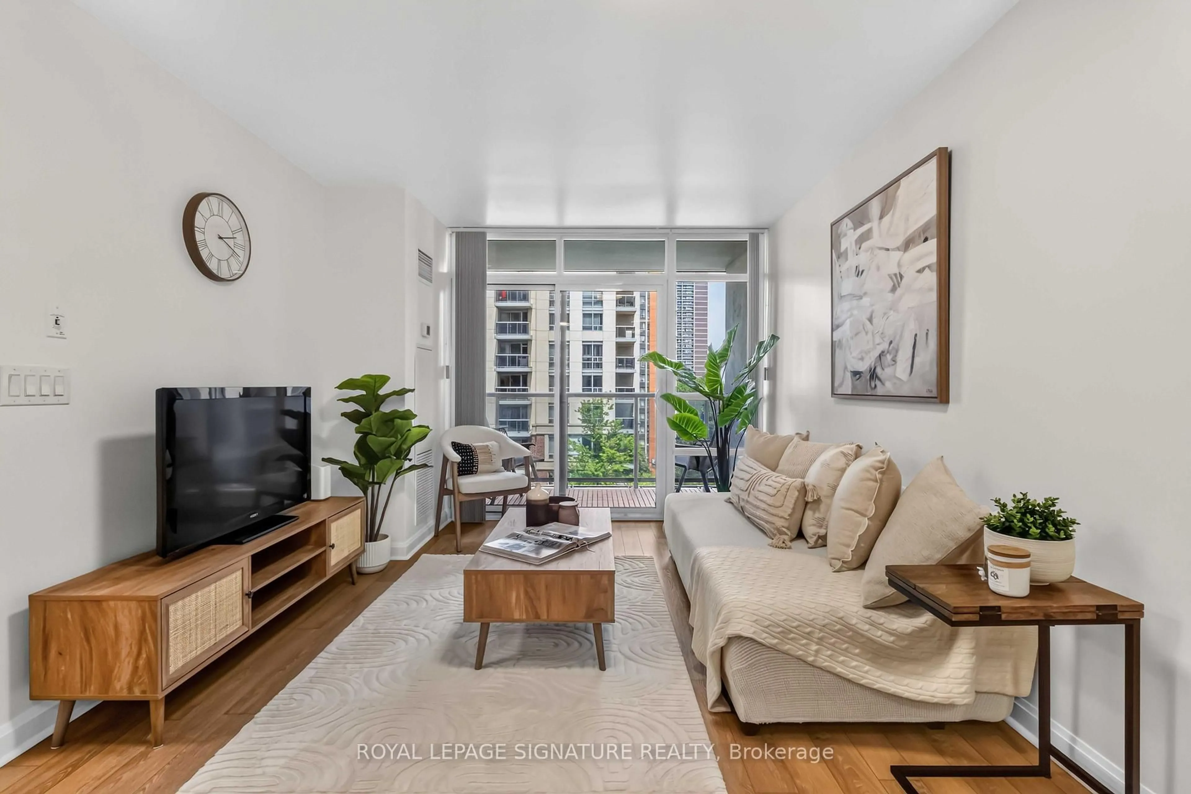 Living room with furniture, unknown for 1 Michael Power Pl #601, Toronto Ontario M9A 0A1