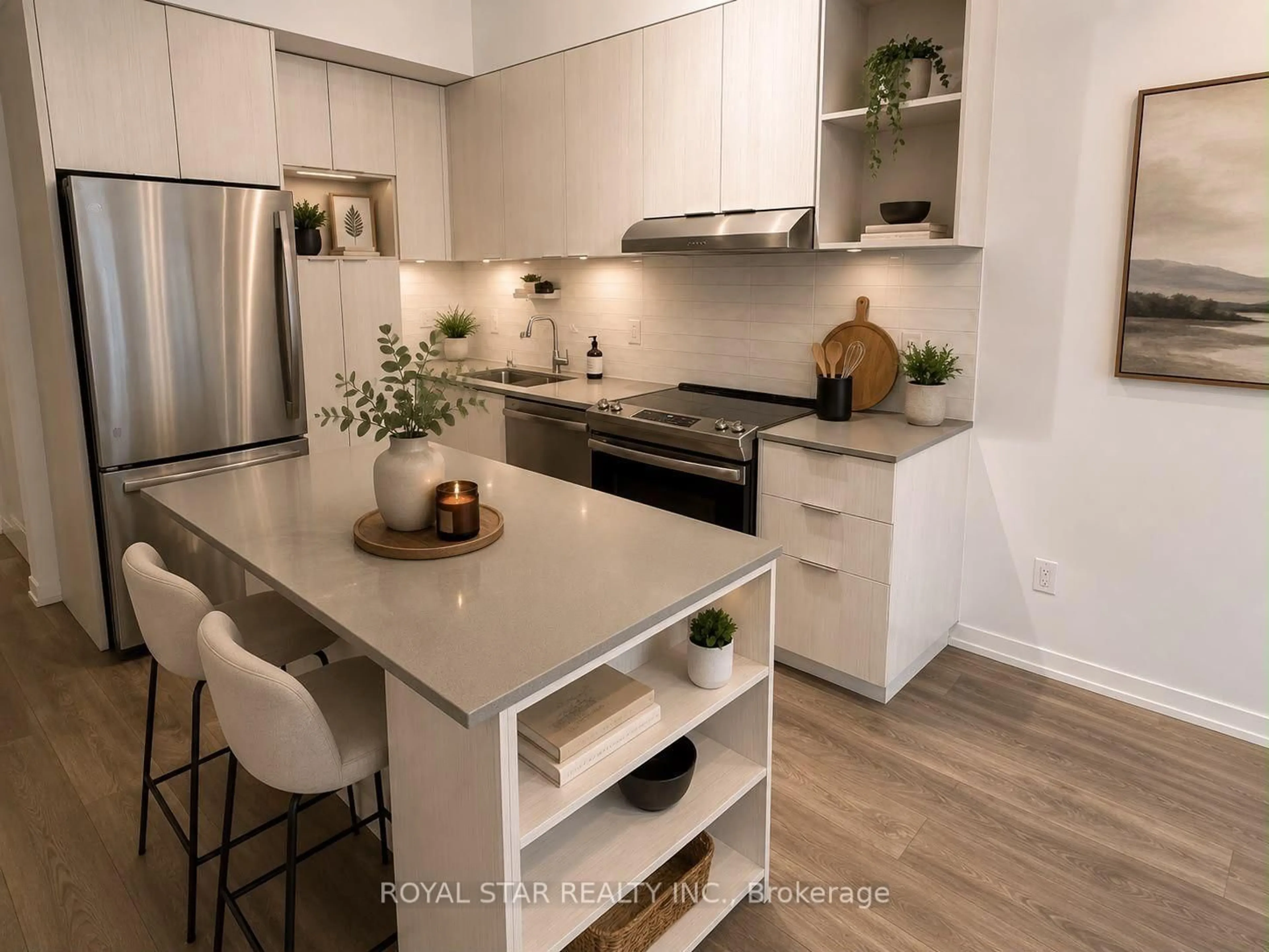 Open concept kitchen, unknown for 2520 Eglinton Ave #323, Mississauga Ontario L5M 0Y4