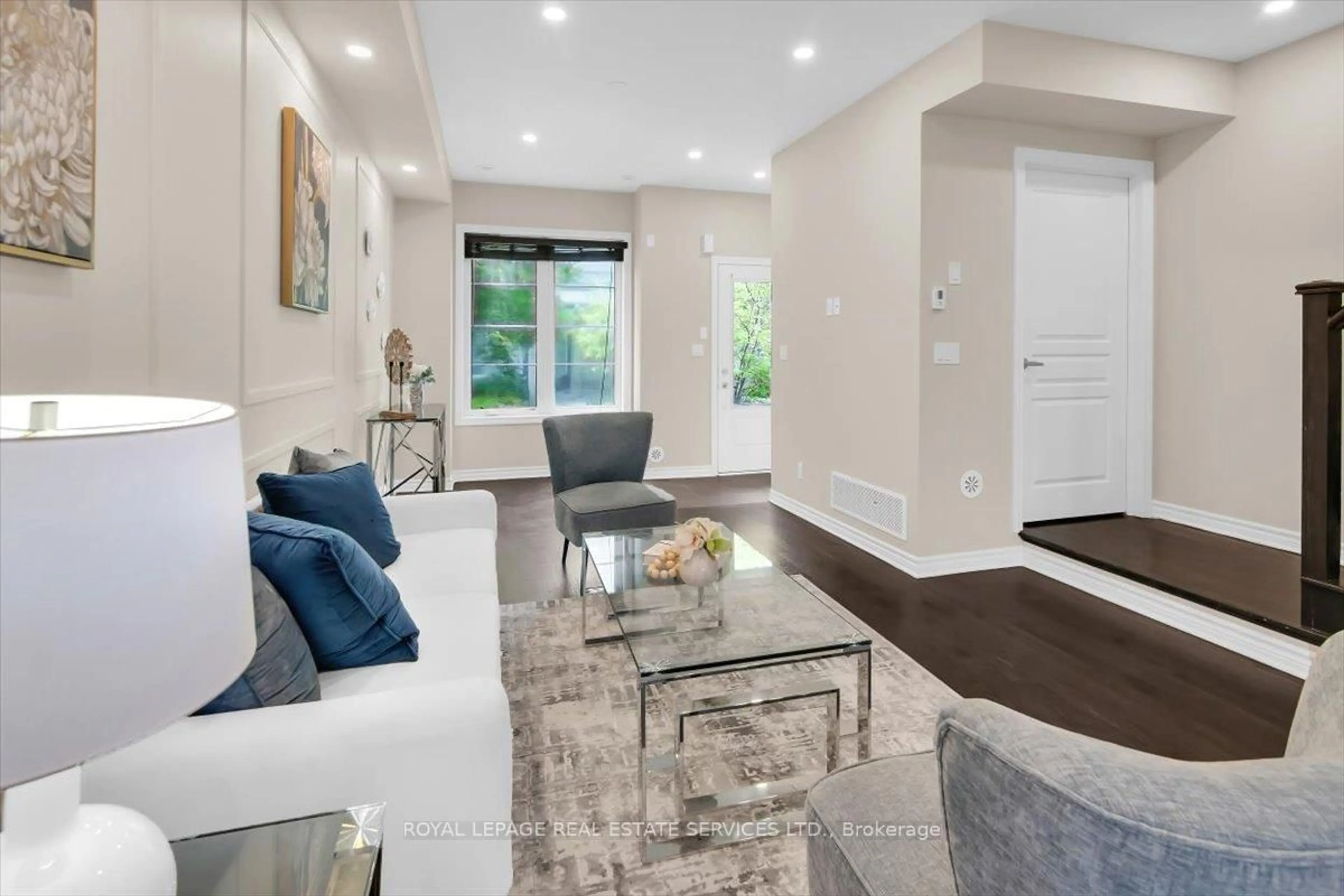 Living room with furniture, ceramic/tile floor for 636 Evans Ave #47, Toronto Ontario M8W 0A8