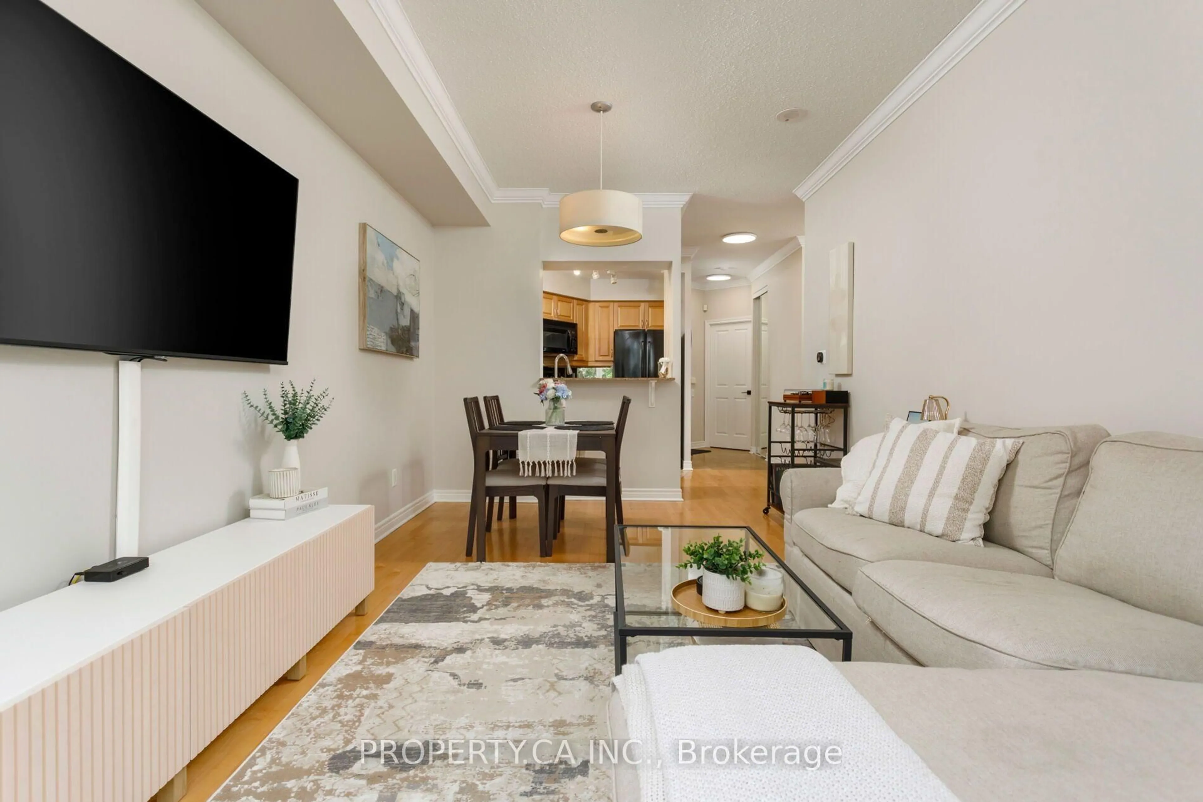Living room with furniture, unknown for 40 Old Mill Rd #204, Oakville Ontario L6J 7W2