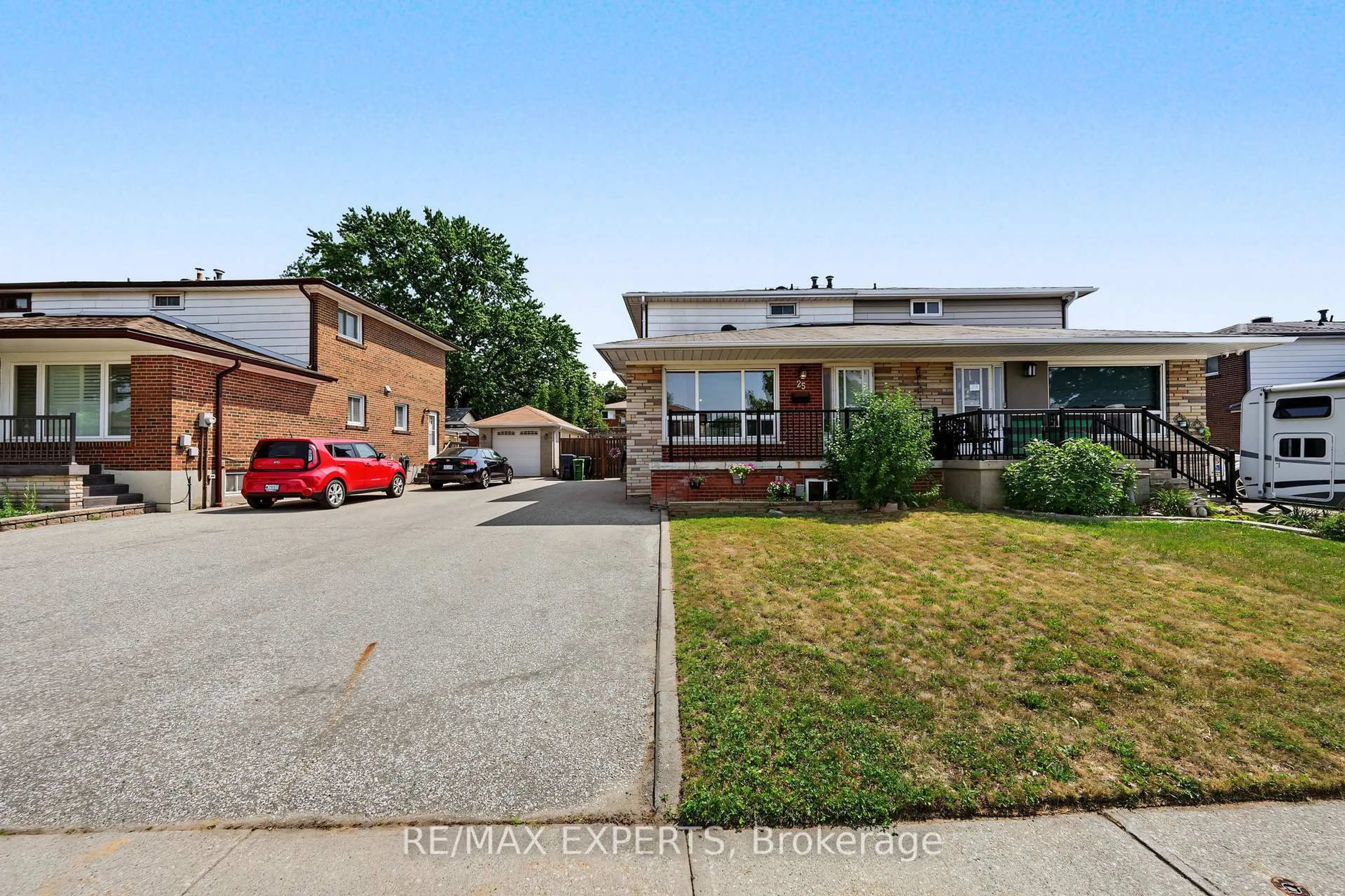 Home with brick exterior material, street for 25 Riverton Dr, Toronto Ontario M9L 2N8